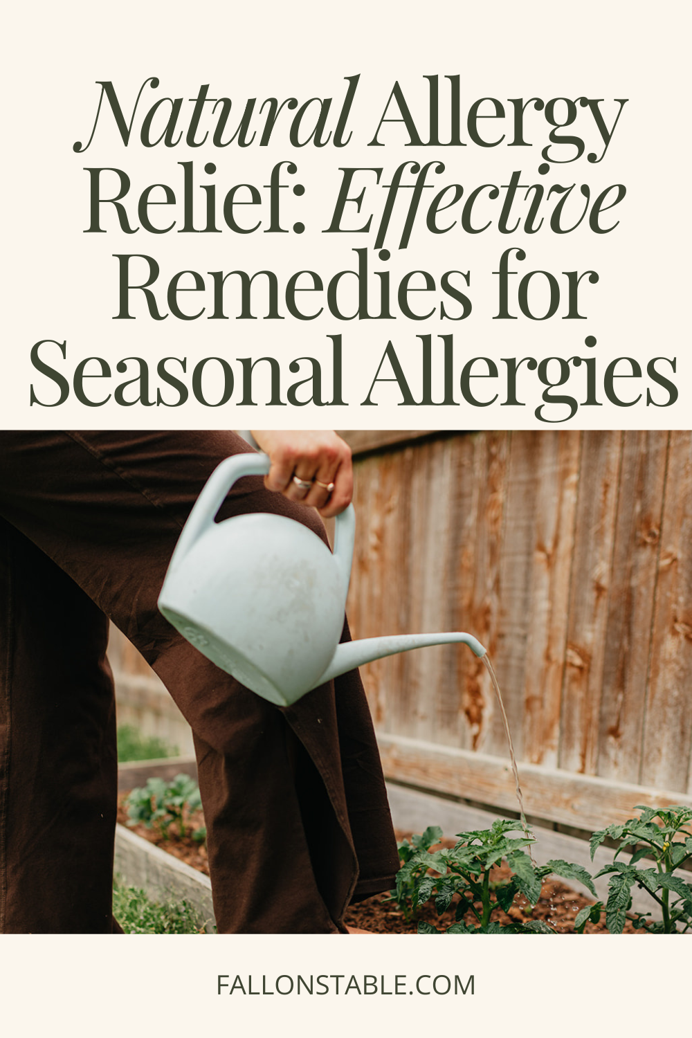 natural allergy relief