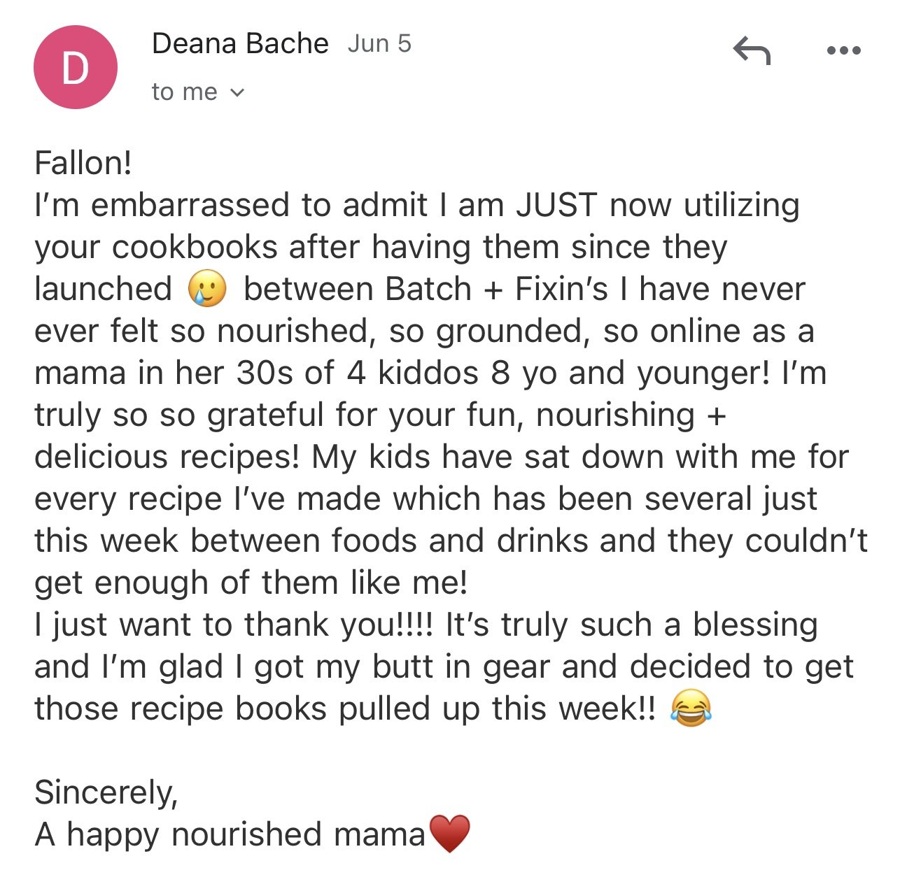 Real Mom review of Fixin's cookbook from Fallon's Table