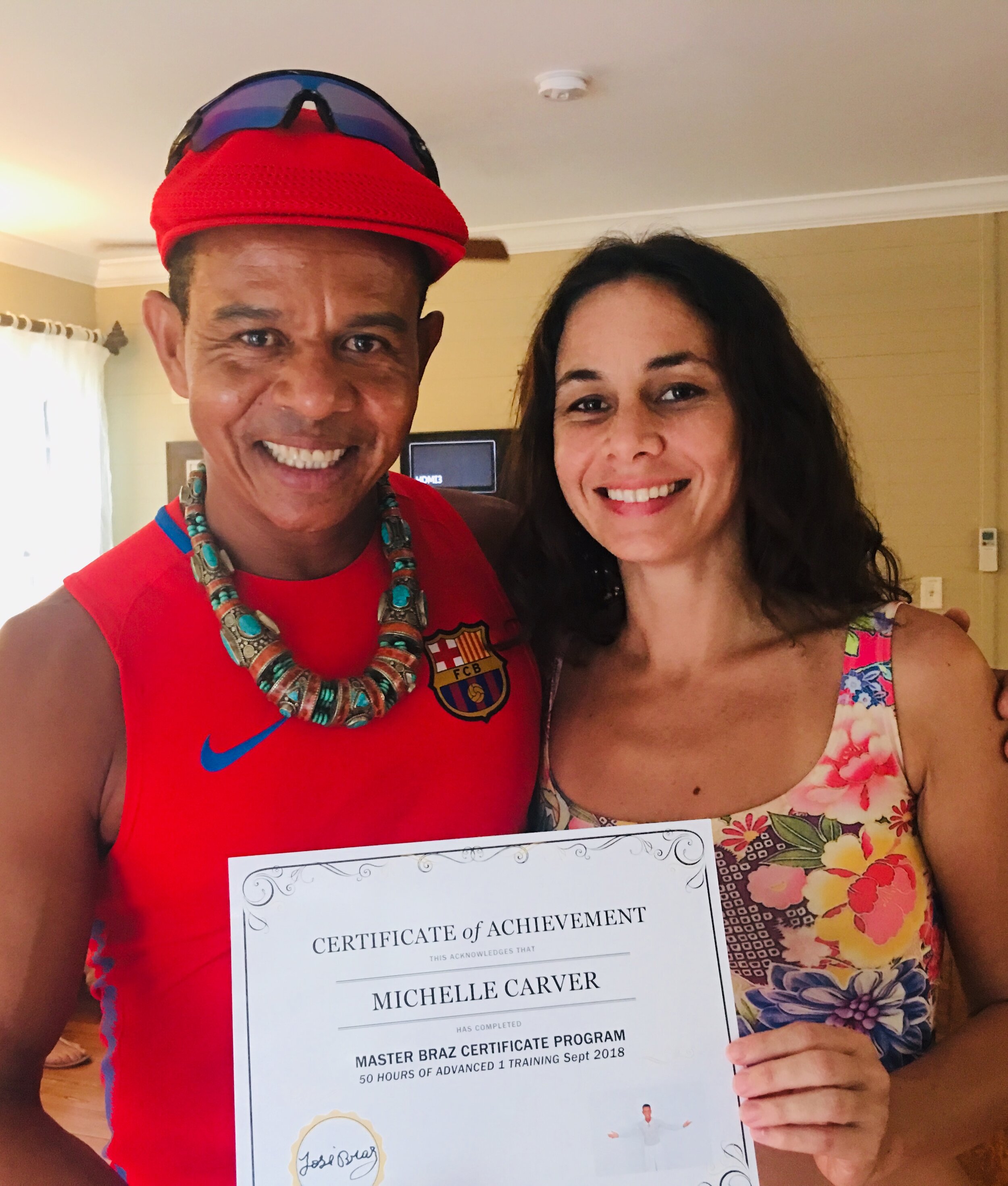 Michelle Carver Completed Master Braz Advanced 1 Certificate Course 2018