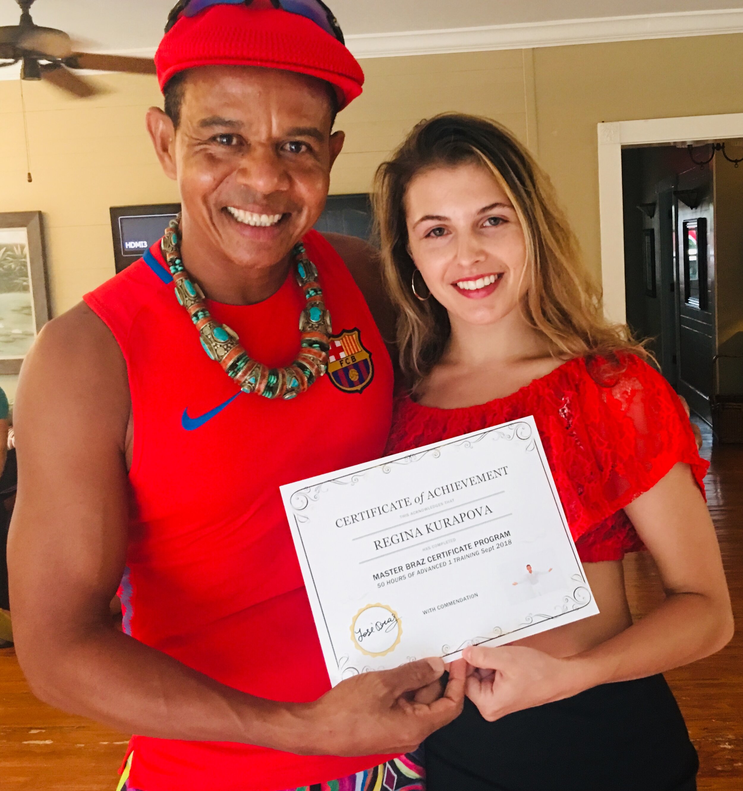 Gina Kurapova Completed Master Braz Advanced 1 Certificate Course 2018