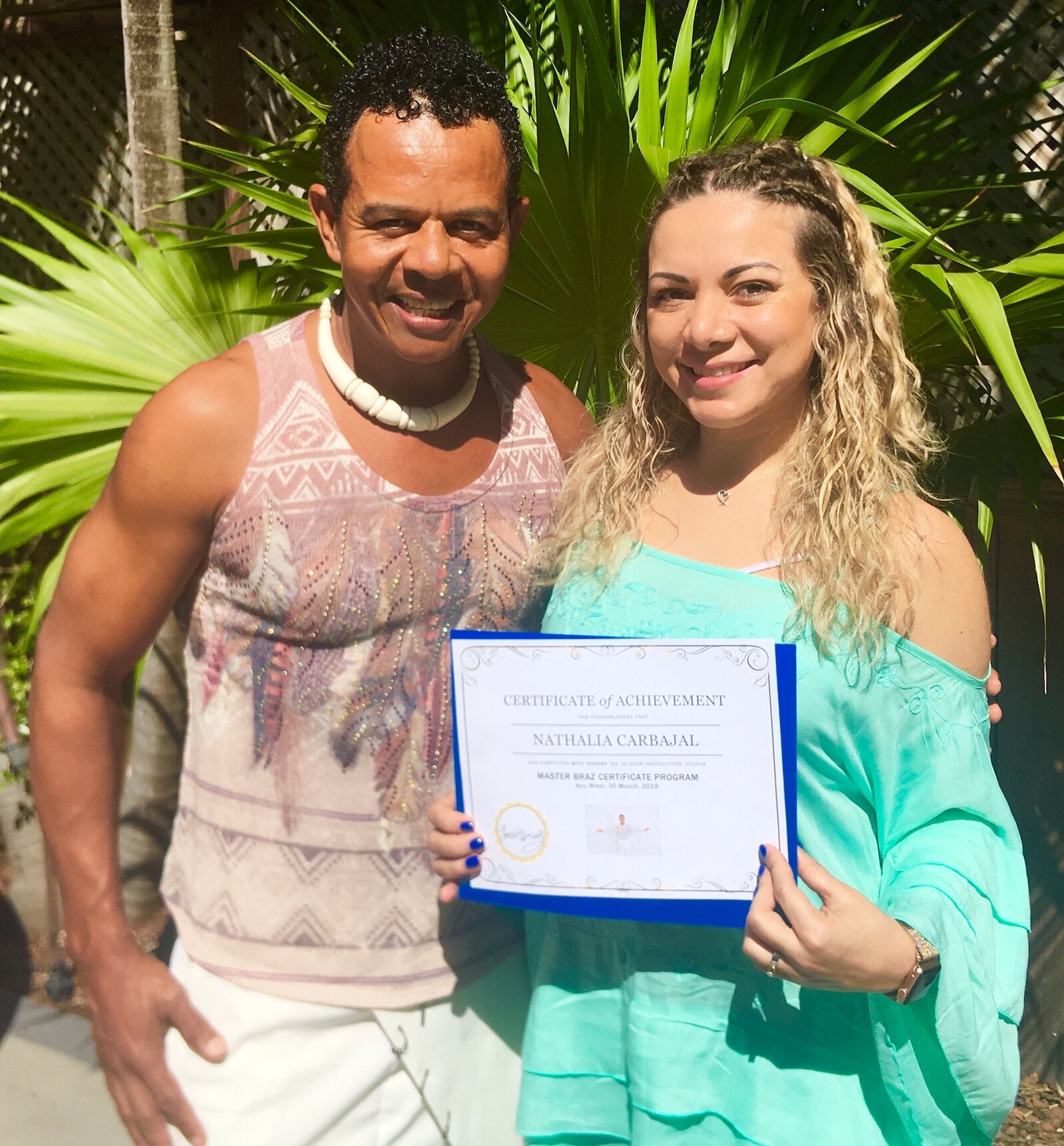 Nathalia Carbajal Receives Master Braz Certificate