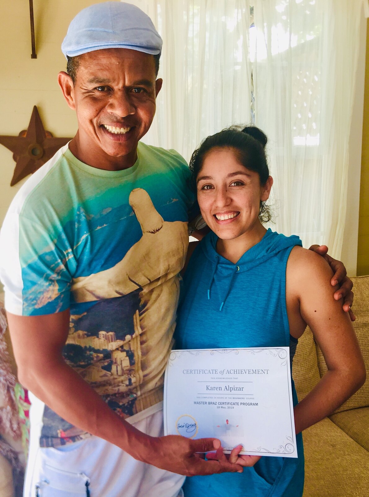 Karen  Alpizar Completes Master Braz Certificate Course 2019