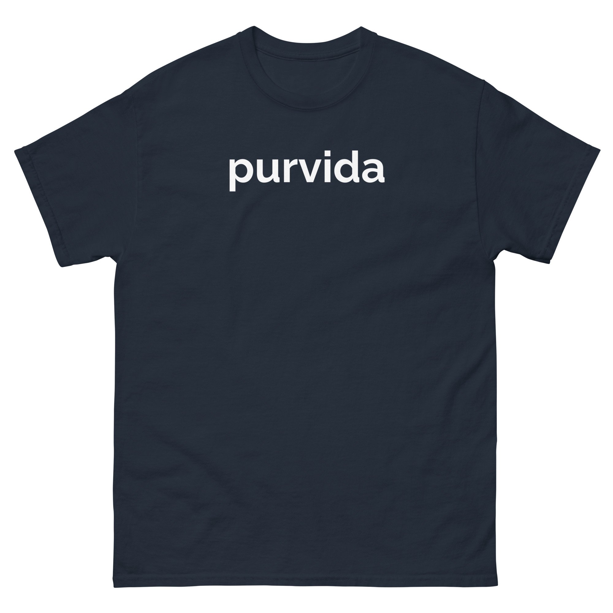 purvida Unisex Classic Tee | Navy Blue