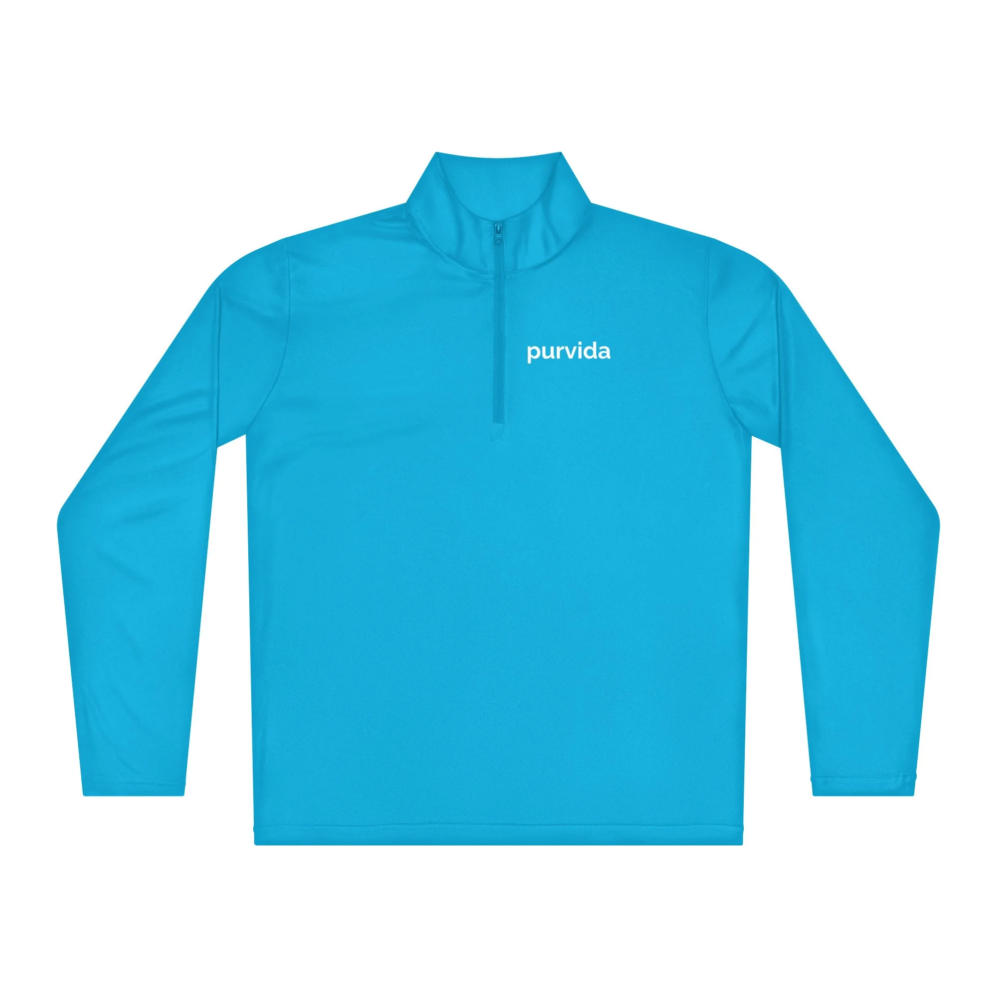 purvida Quarter Zip | Light Blue