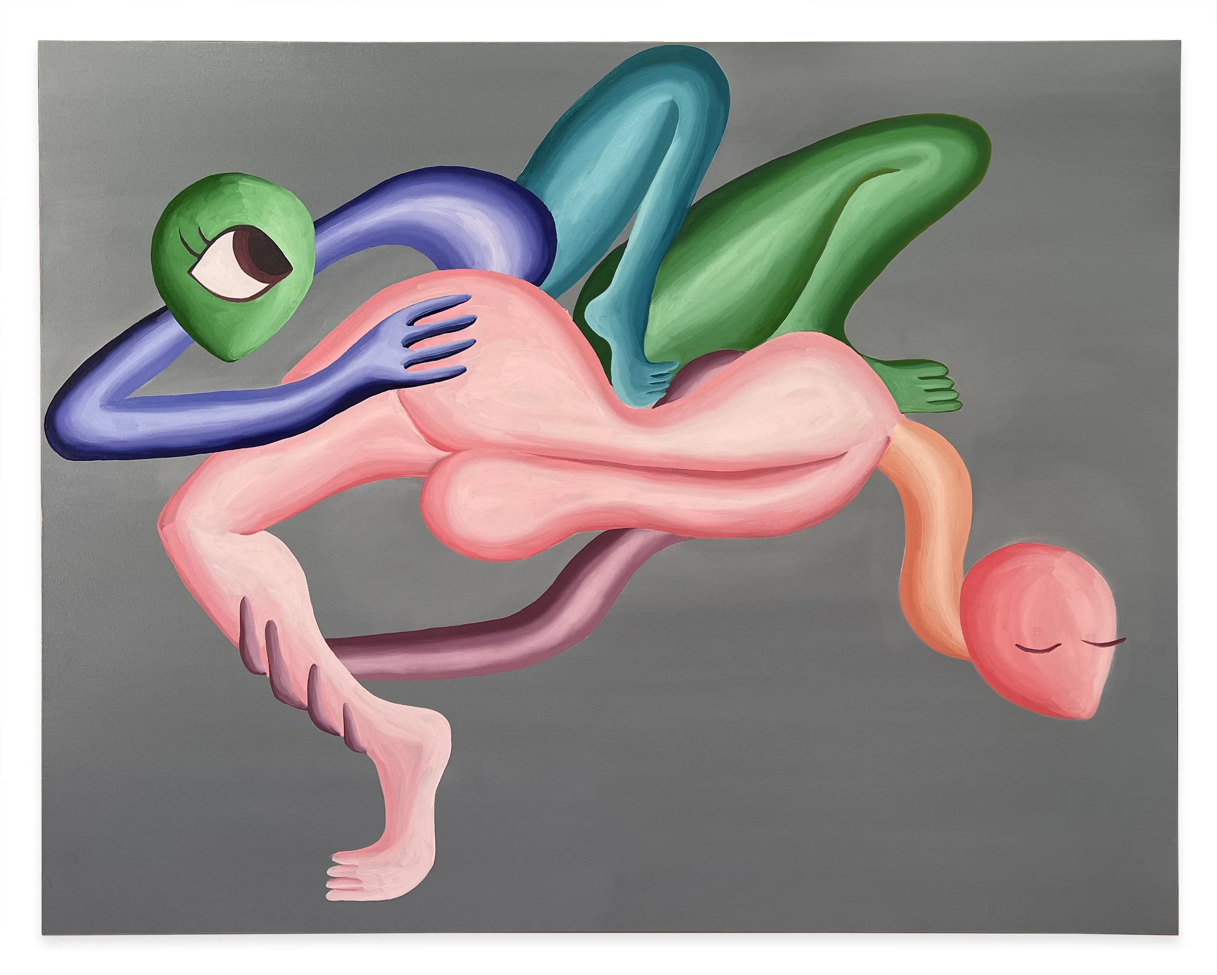 Spanking, 48 x 60 inches, Oil on canvas