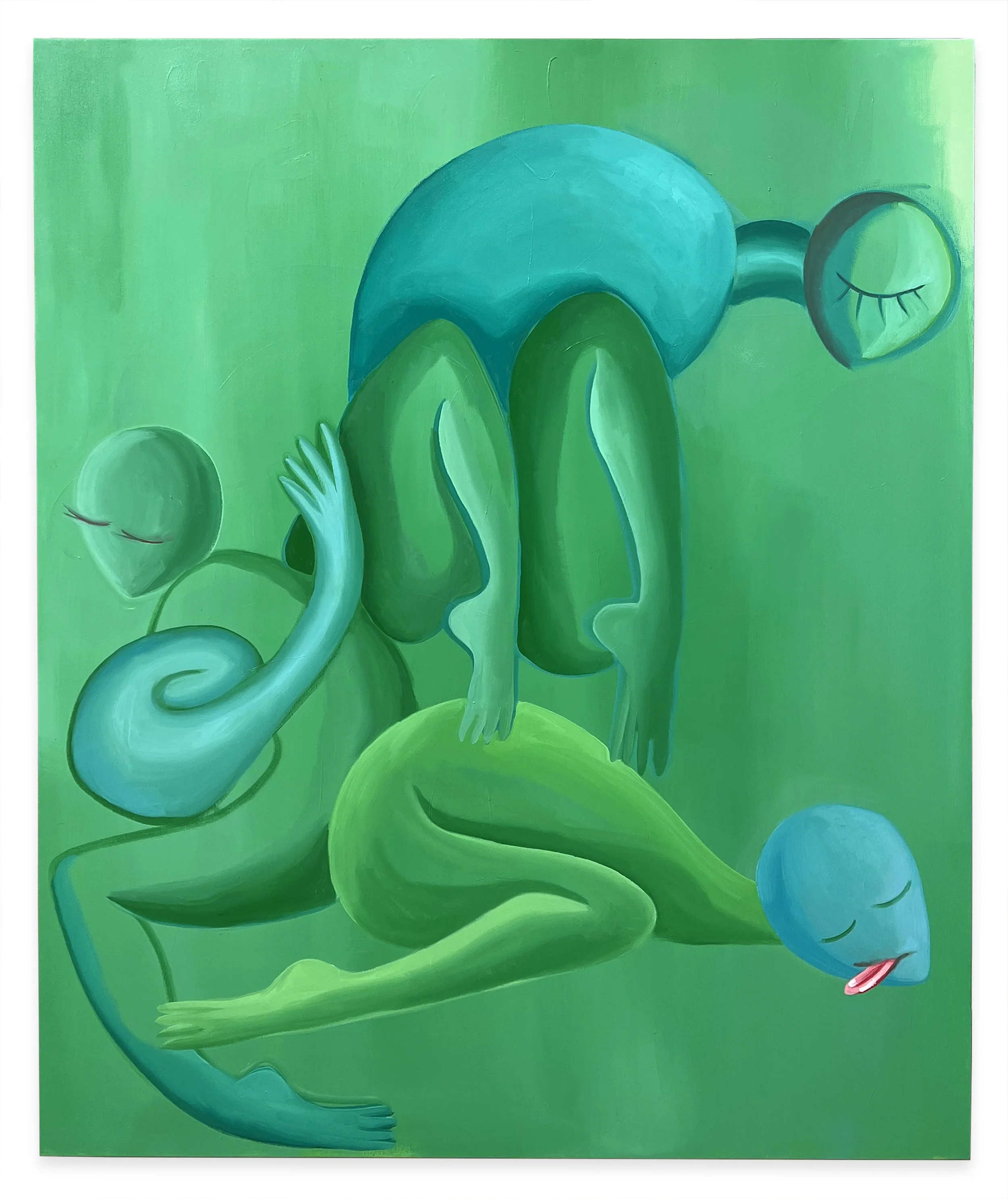 Seeping In, 60 x 48 inches, Oil on canvas