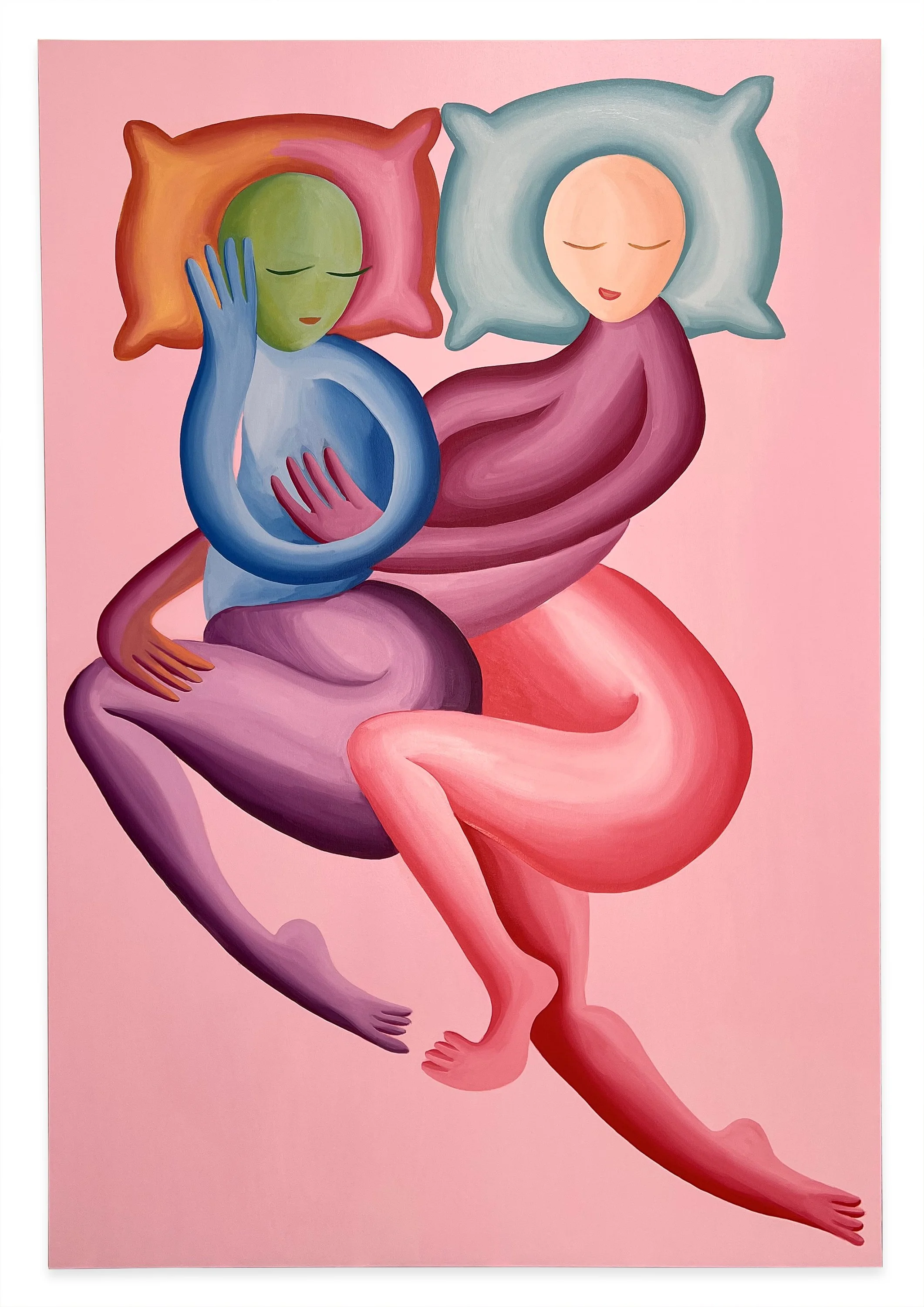 Touching, 72 x 48 inches, Oil on canvas