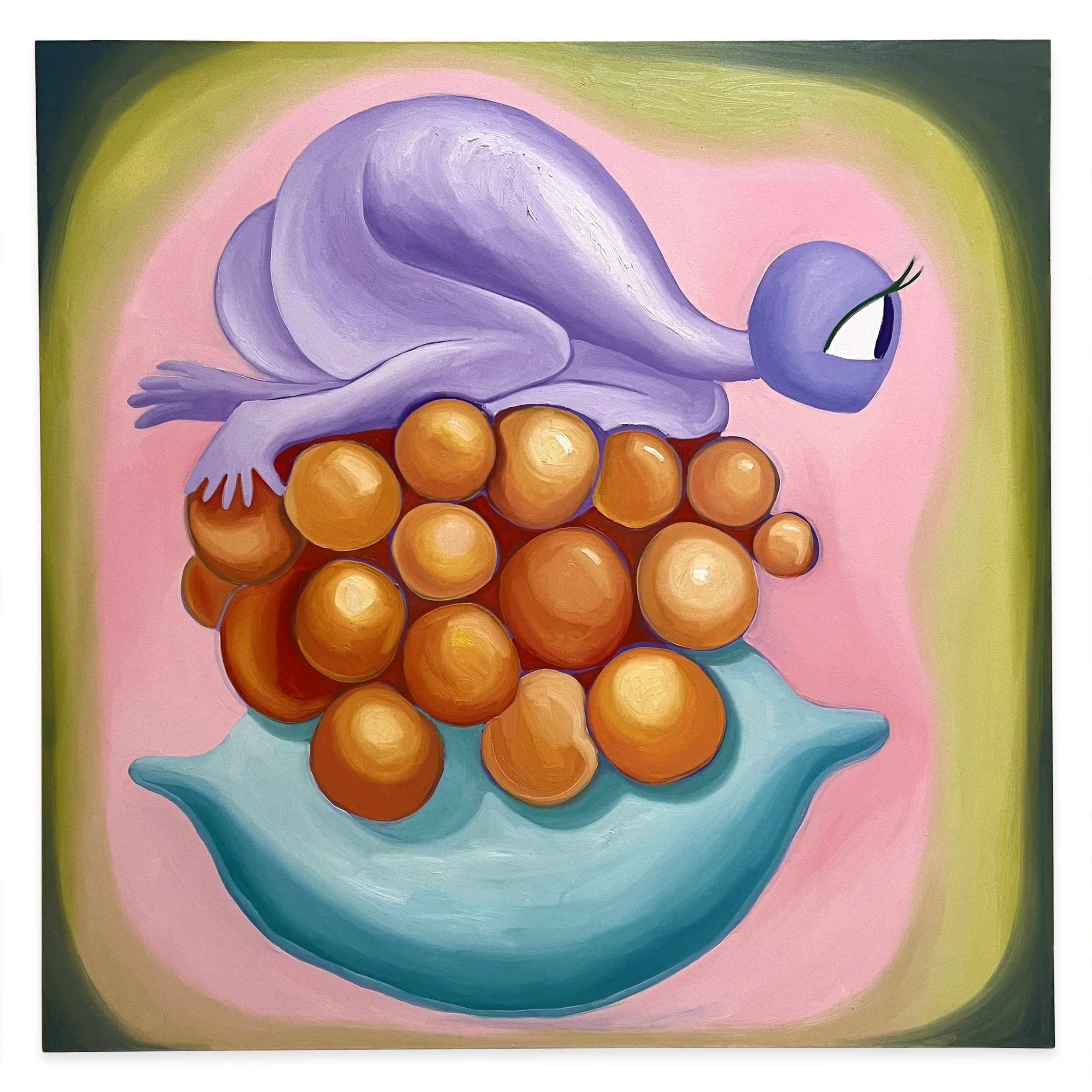 Hatching II, 48 x 48 inches, Oil on canvas