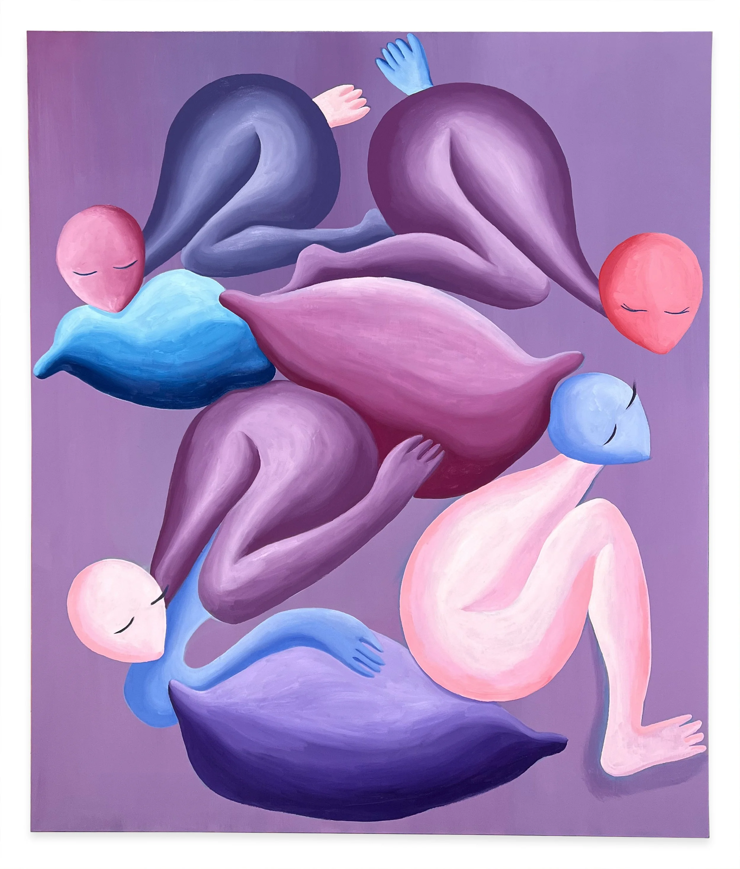 Slumbering, 60 x 48 inches, Oil on canvas