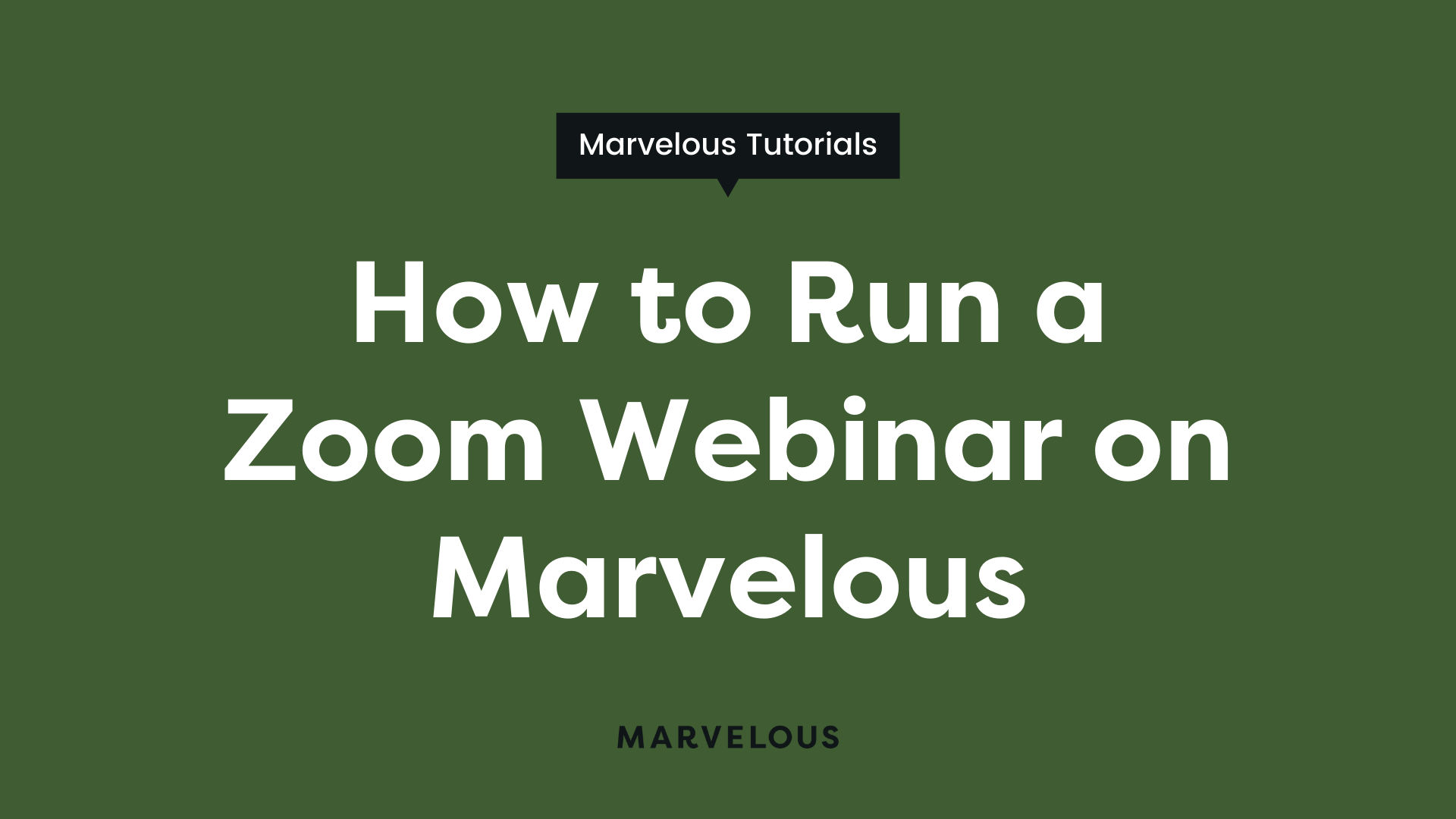 How to Use Zoom inar on Marvelous — Marvelous Create and sell the