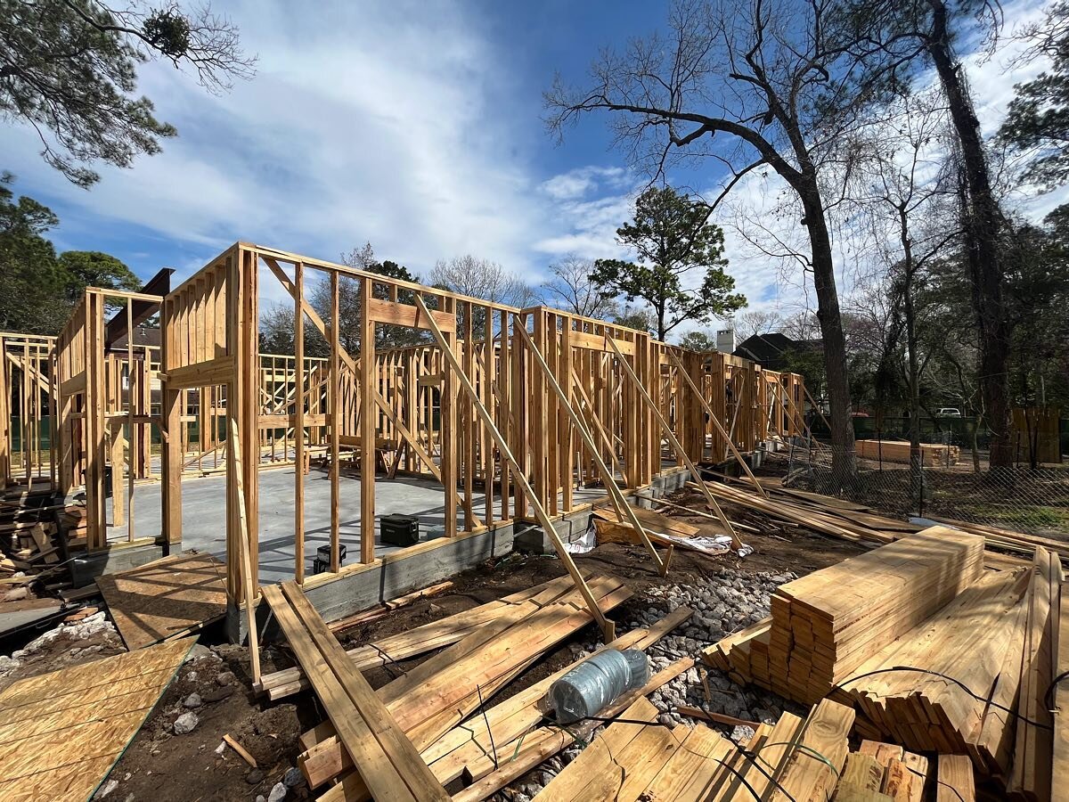 We have started framing our new project on Bridgewood in Hunters Creek Village