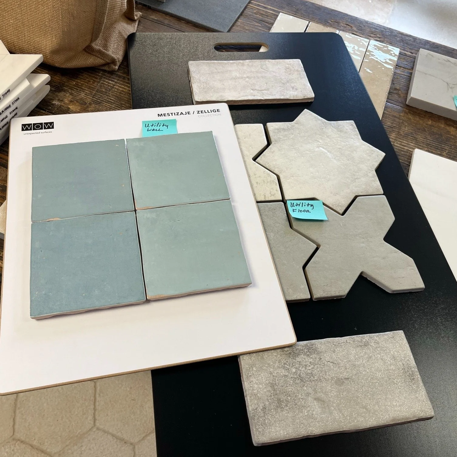 Tile selection for our Tynebridge project thanks to @cindy_witmer_designs and @farmhouse.stone.

#tilestyle 
#homedetails 
#customhomebuilders