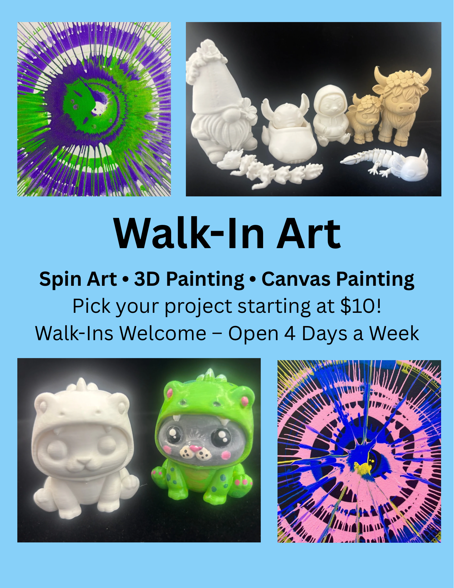 4/26. Walk-In Art – Sunday, April 26 | 11:00 AM – 2:00 PM