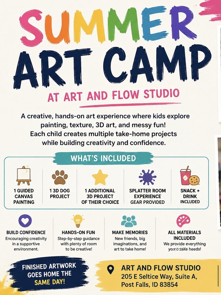 06/12 • Friday • Axolotl Art Summer Camp • 11:00 AM–3:00 PM • Ages 6+