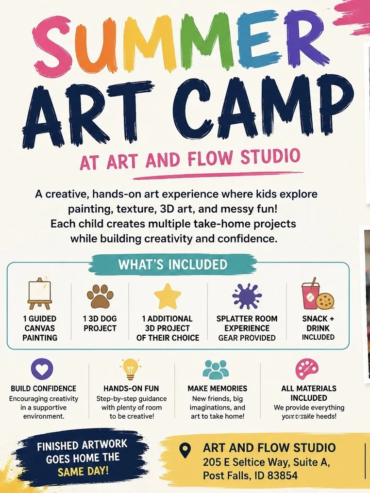 06/05 • Friday • Dog Art Summer Camp • 11:00 AM–3:00 PM • Ages 6+