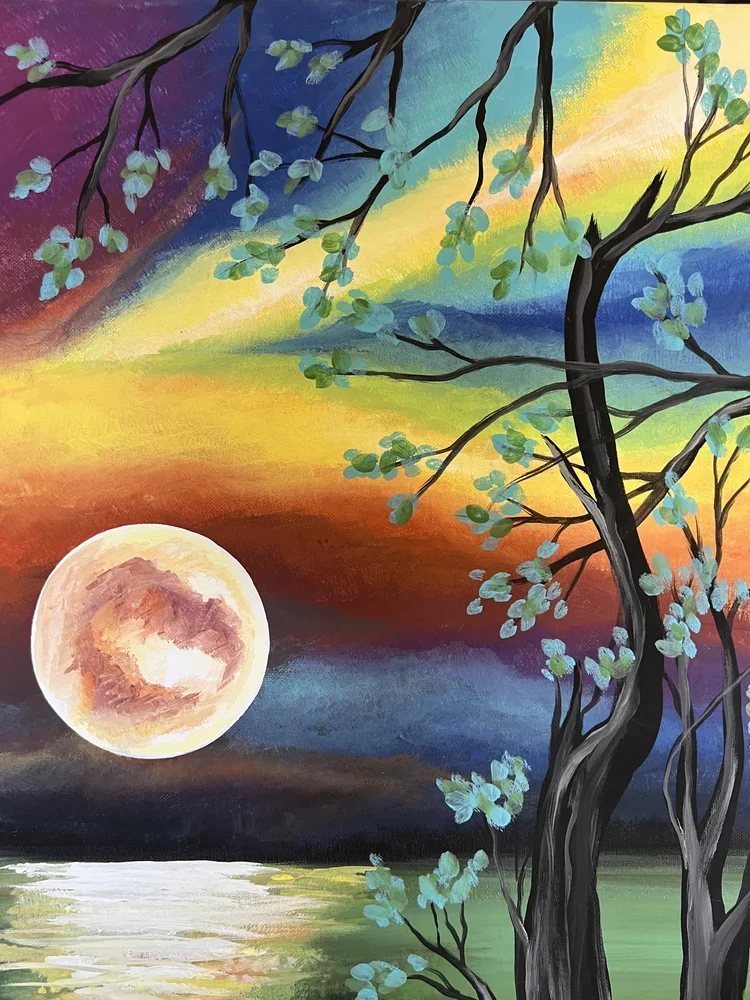 Saturday, 01/10 • 2–4 PM • Moonrise Landscape • All Ages