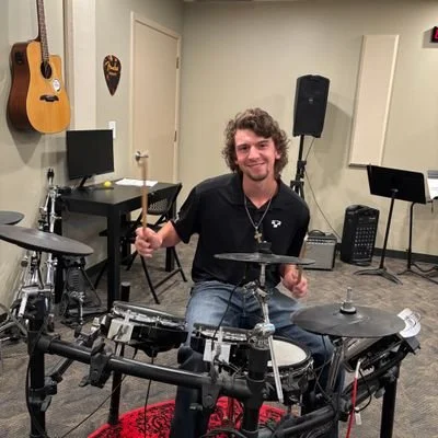 Cade Metteauer, drum teacher at Music Lessons 1on1 in College Station, Texas