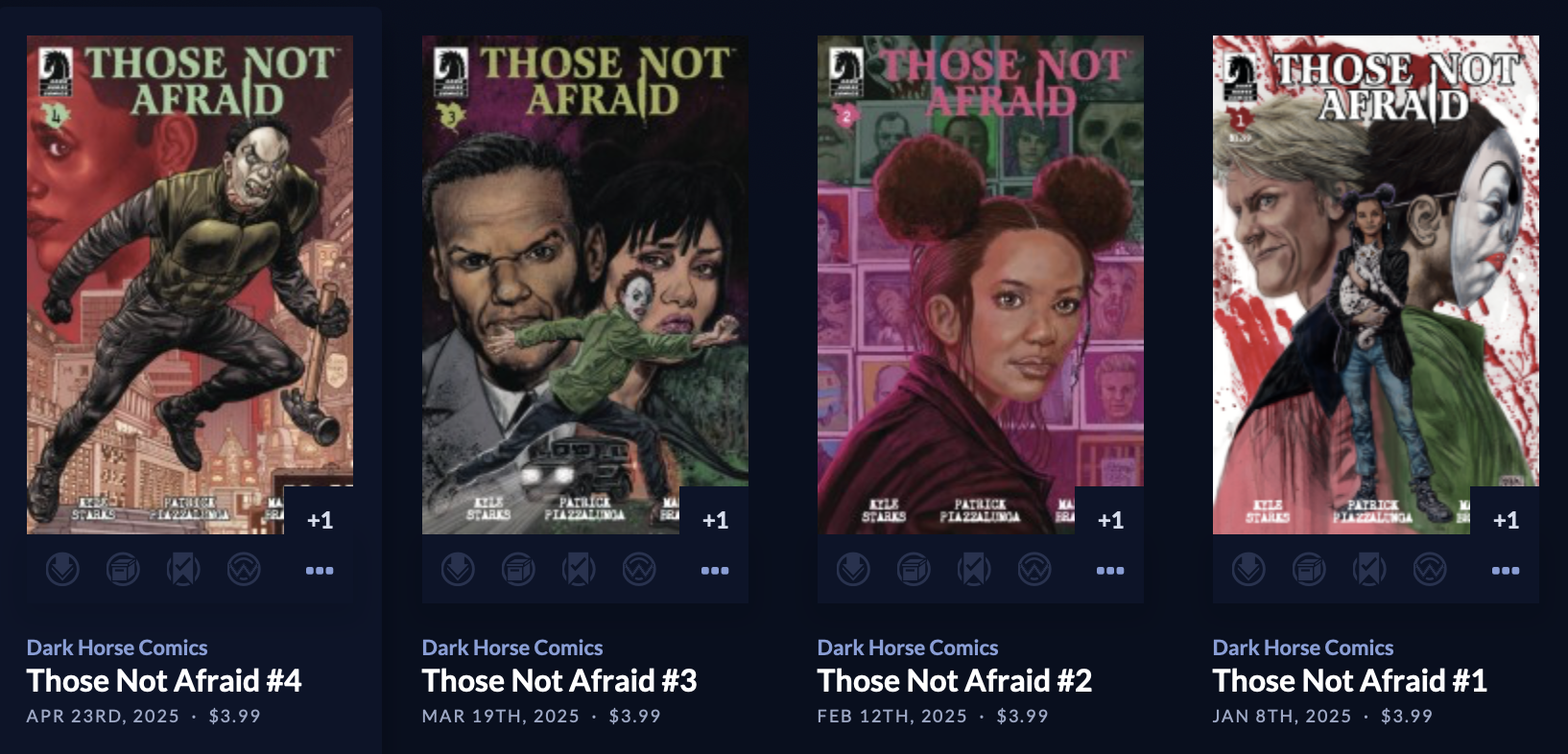 THOSE NOT AFRAID comic pack!