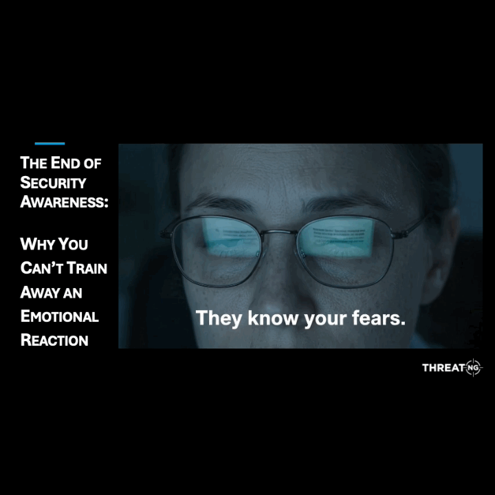 The End of Security Awareness: Why You Can't Train Away an Emotional Reaction