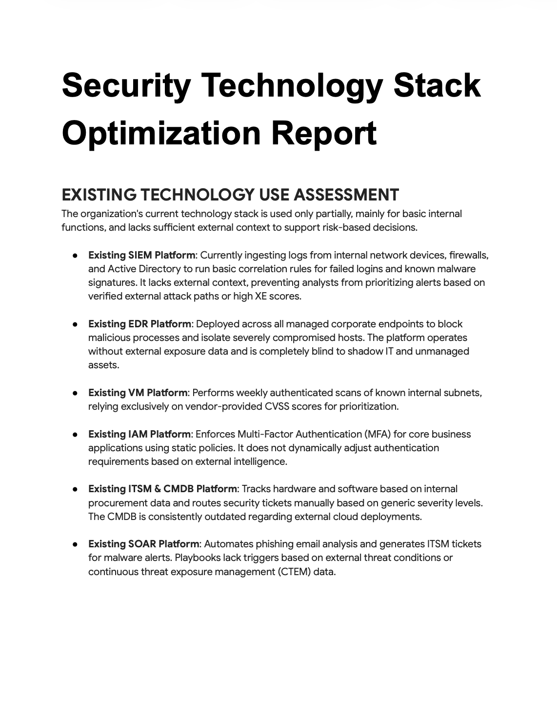 Security Technology Stack Optimization Report