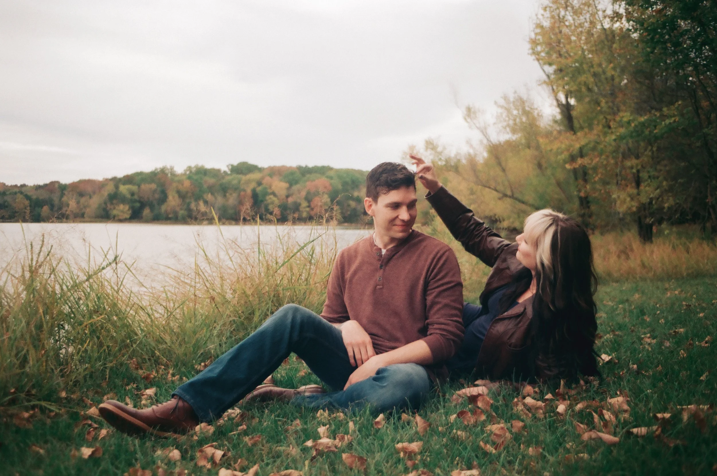 Engagement Photography on Film - Long Hollow State Park Film Photography