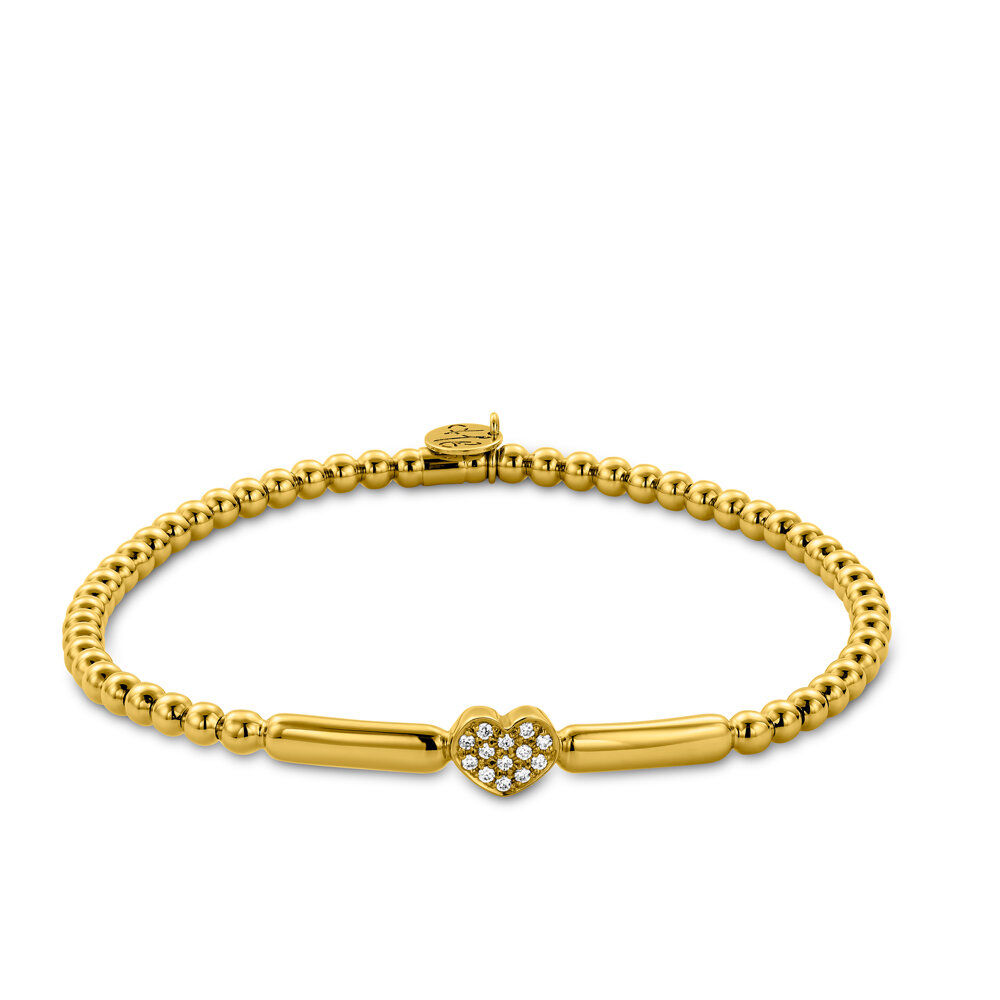 18KT Yellow Gold Ladies Diamond Bracelet