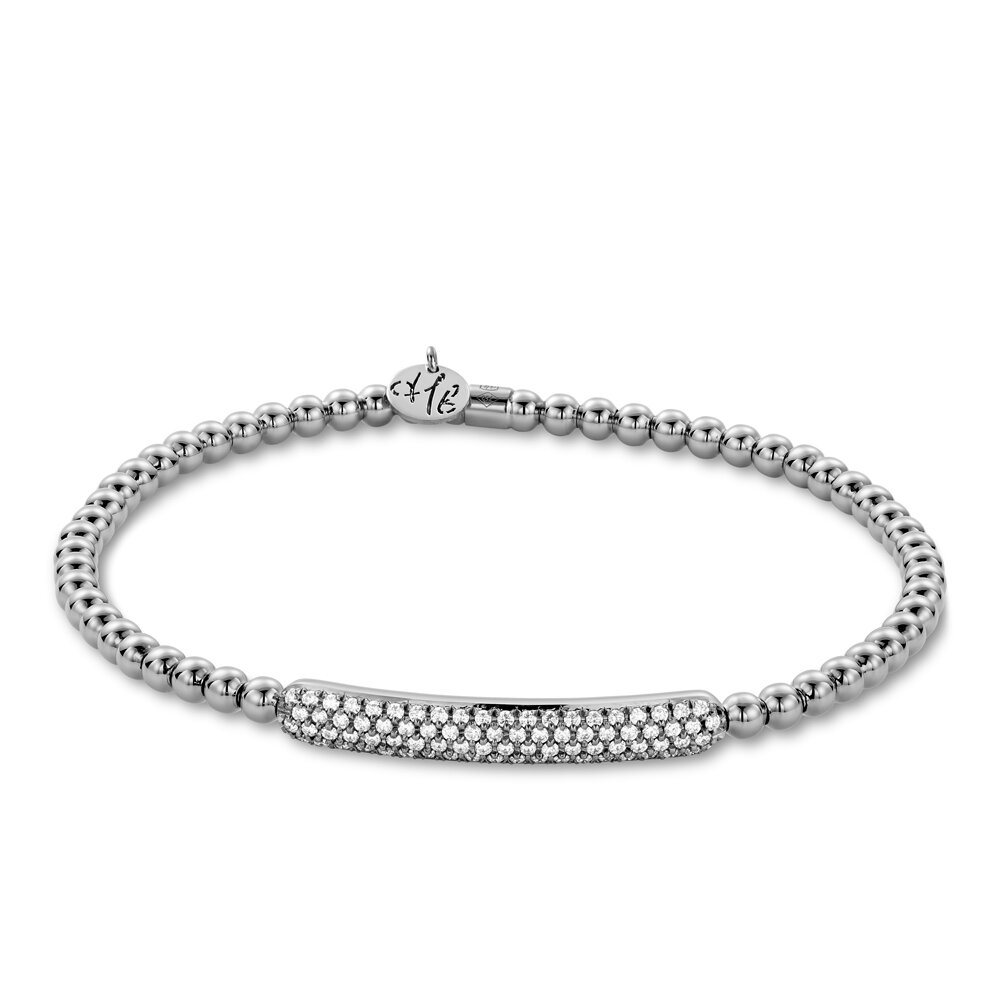 18KT White Gold Ladies Diamond Bracelet