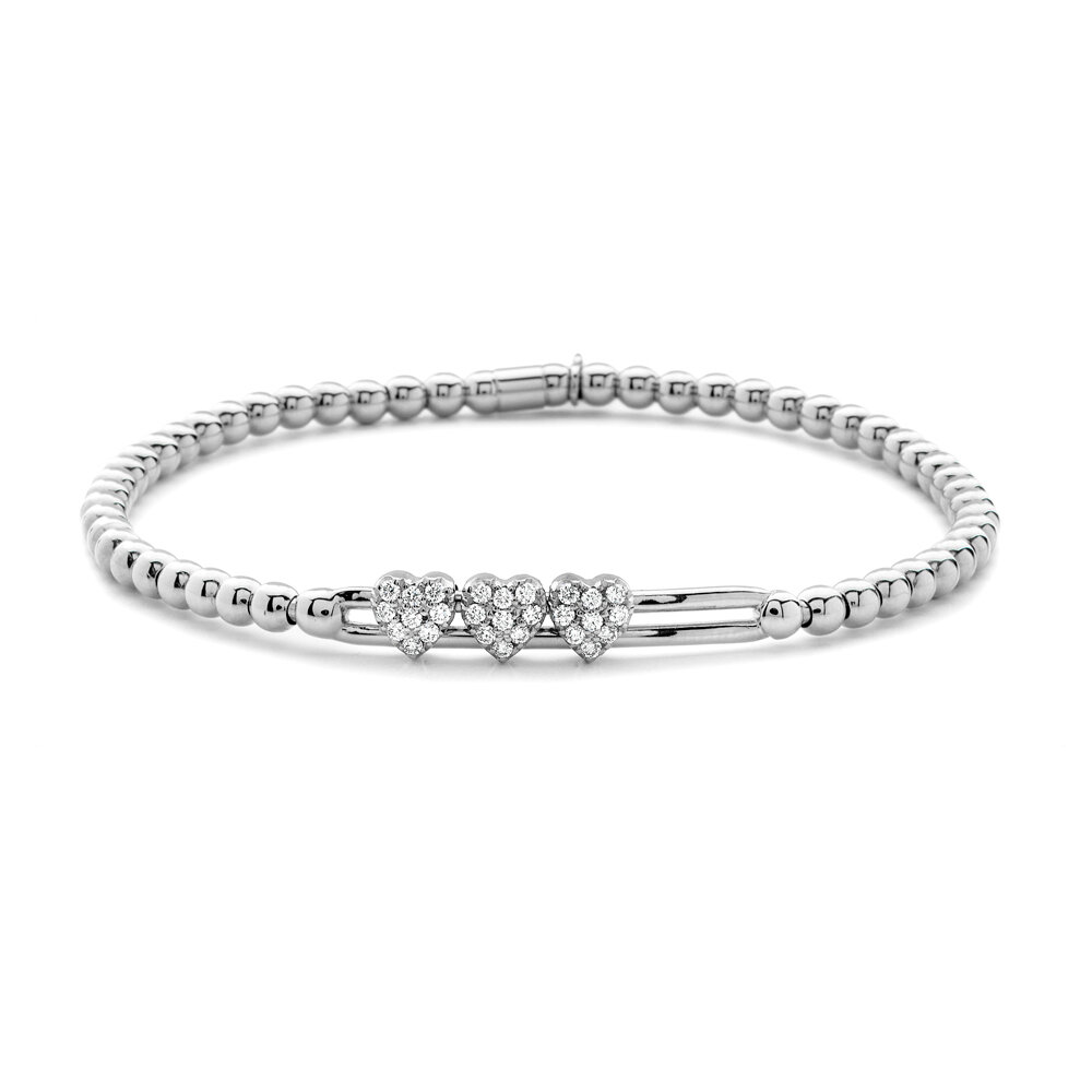 18KT White Gold Ladies Diamond Bracelet