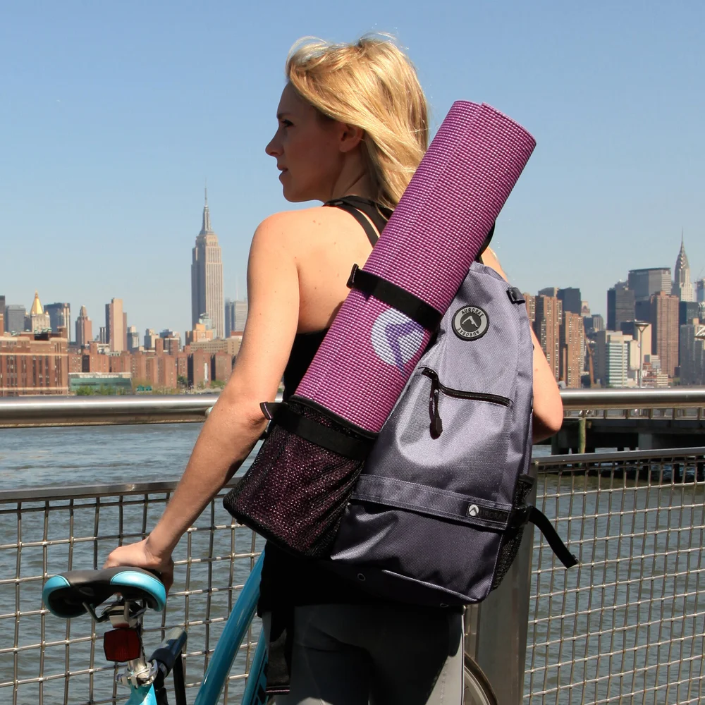 best travel backpack with yoga mat WARRIOR2 Bag Carrier This lightweight women’s backpack is perfect for travel Aurorae Yoga Mat Backpack -