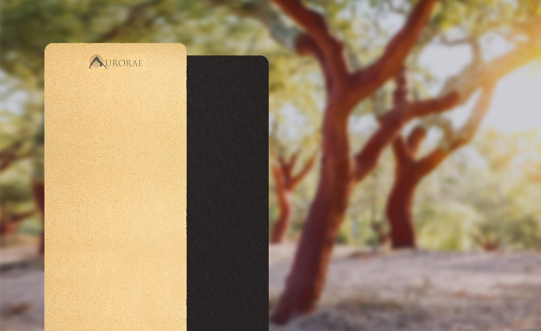 100% Natural Cork & Rubber Yoga Mat