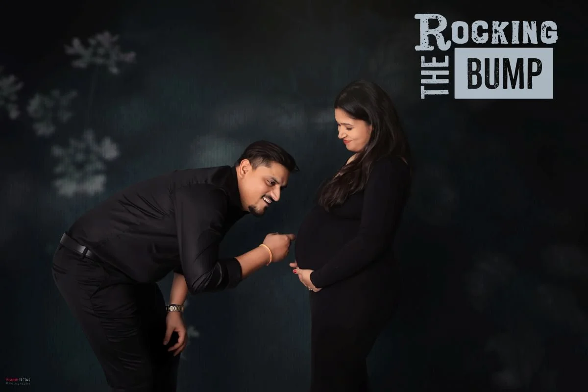 Couple maternity photoshoot in Noida – Frame It Out Photography