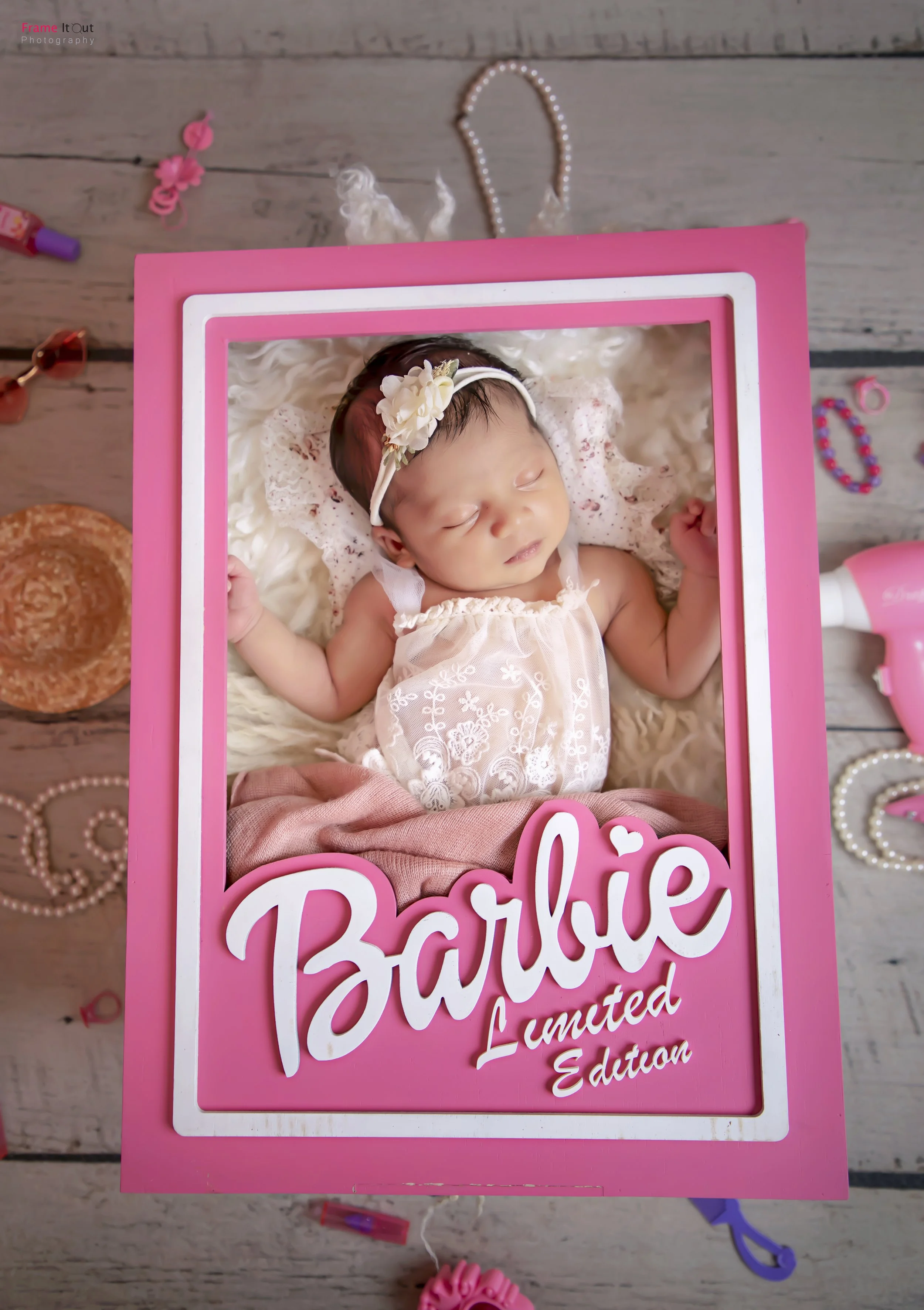 Newborn baby photoshoot in Faridabad studio by Frame It Out Photography