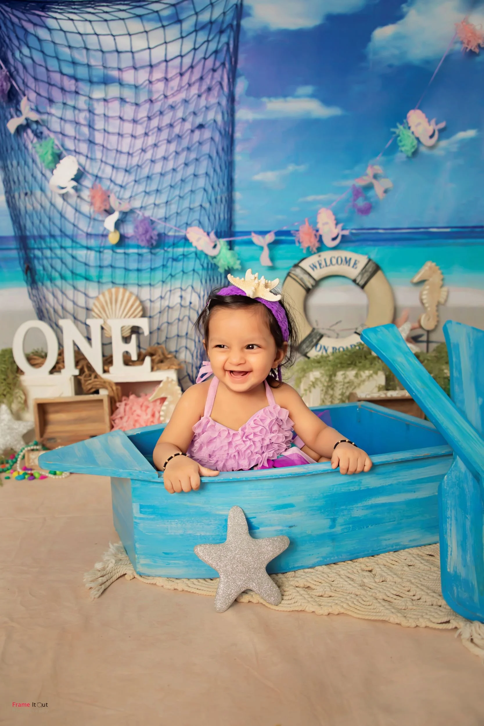 Natural light sitter baby portrait by Frame It Out Photography, Delhi NCR