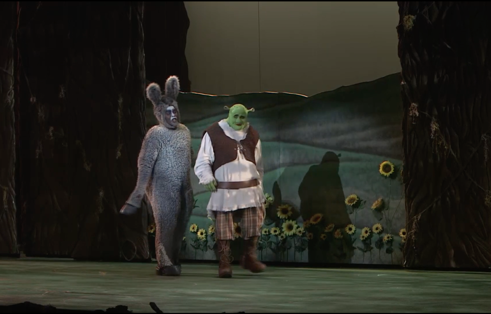Swamp bucket props for Shrek to carry in Shrek the Musical