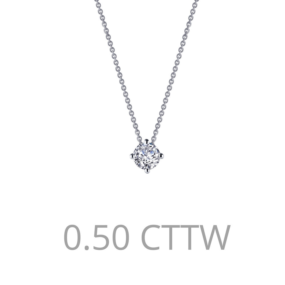 0.5 ct tw Solitaire Necklace