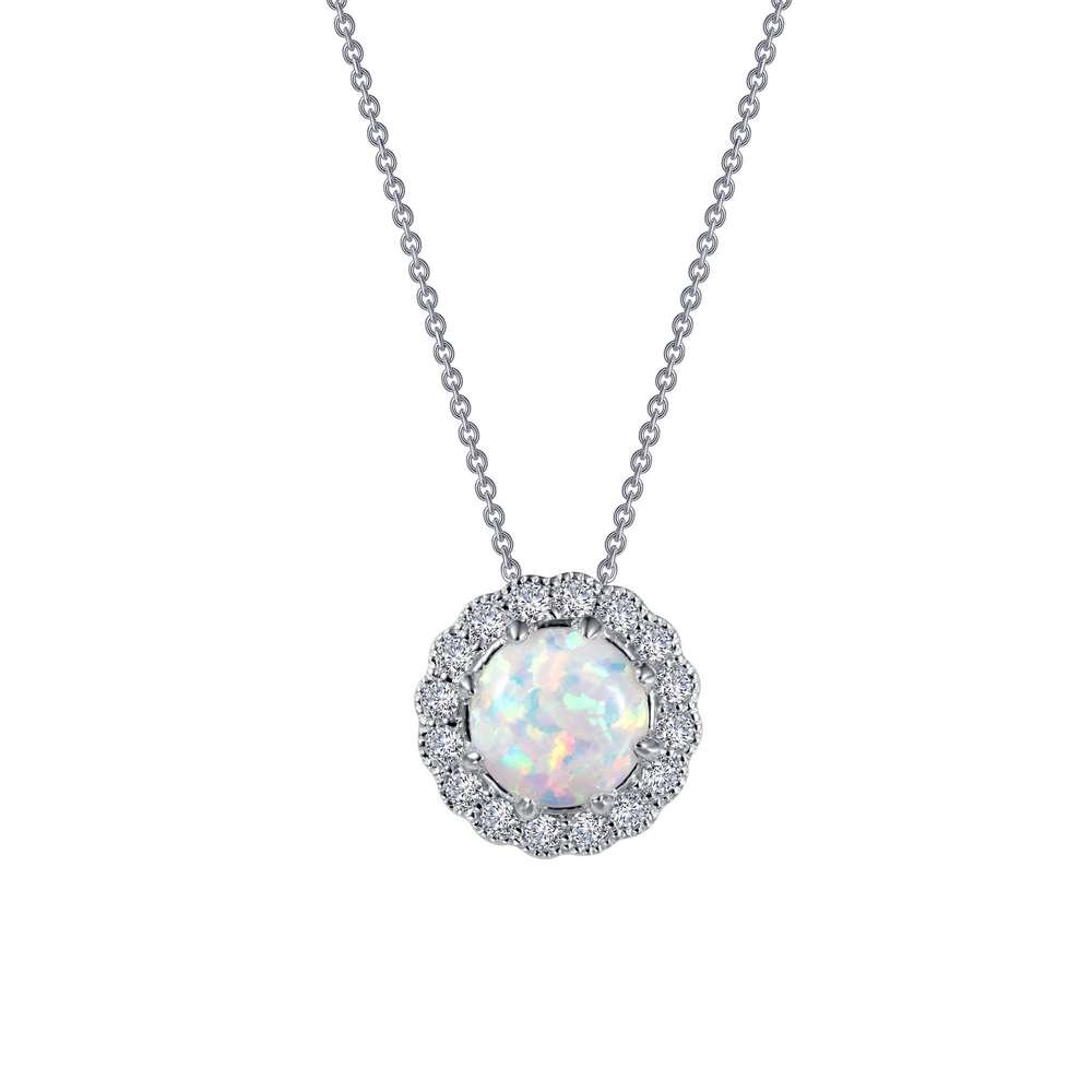 Classic Halo Pendant Necklace
