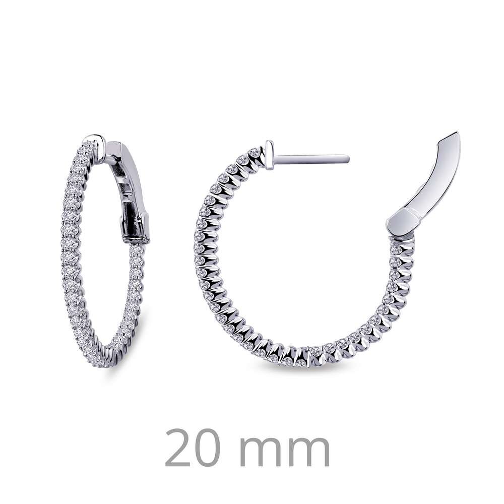 1.08 ct tw Hoop Earrings