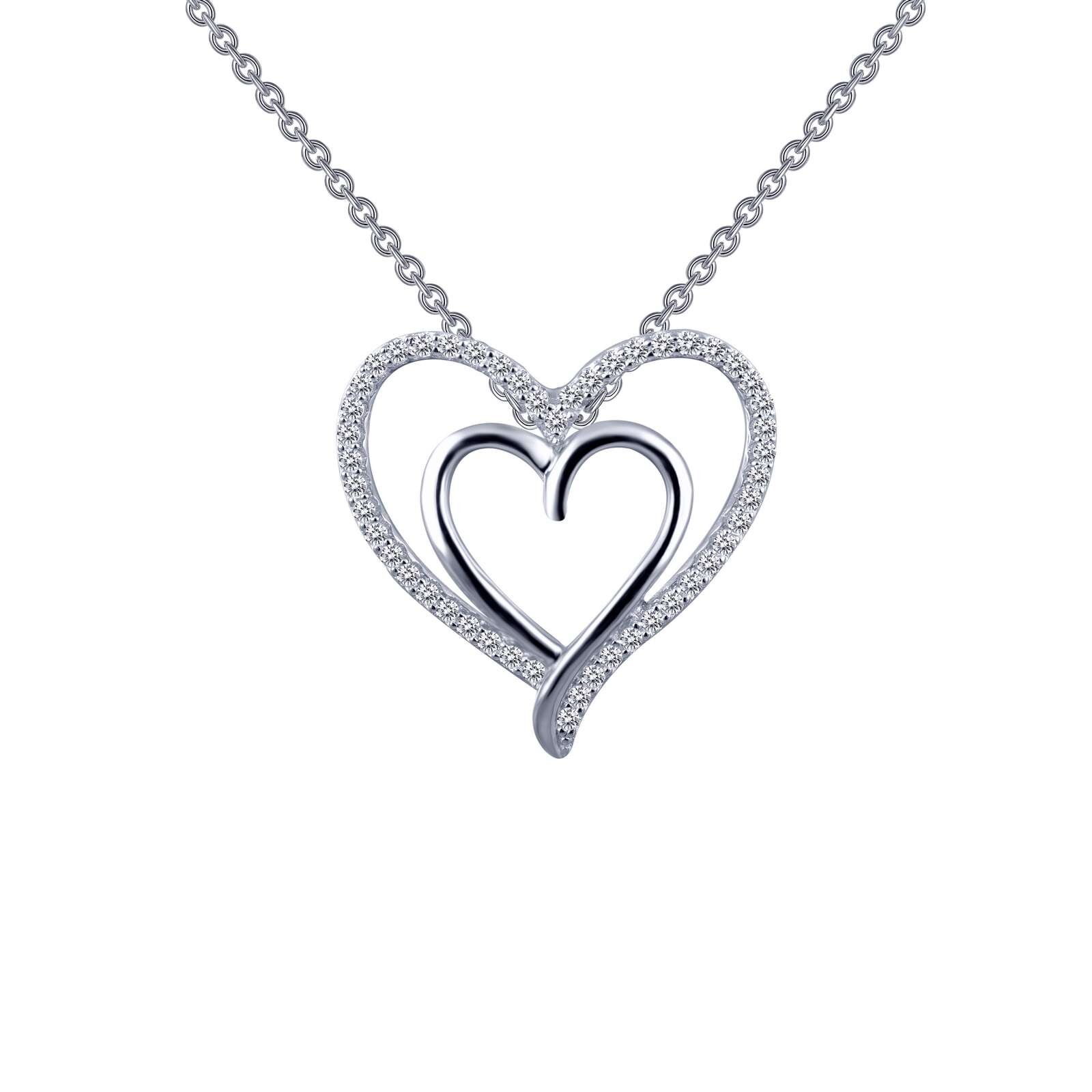 LF: Double-Heart Pendant Necklace