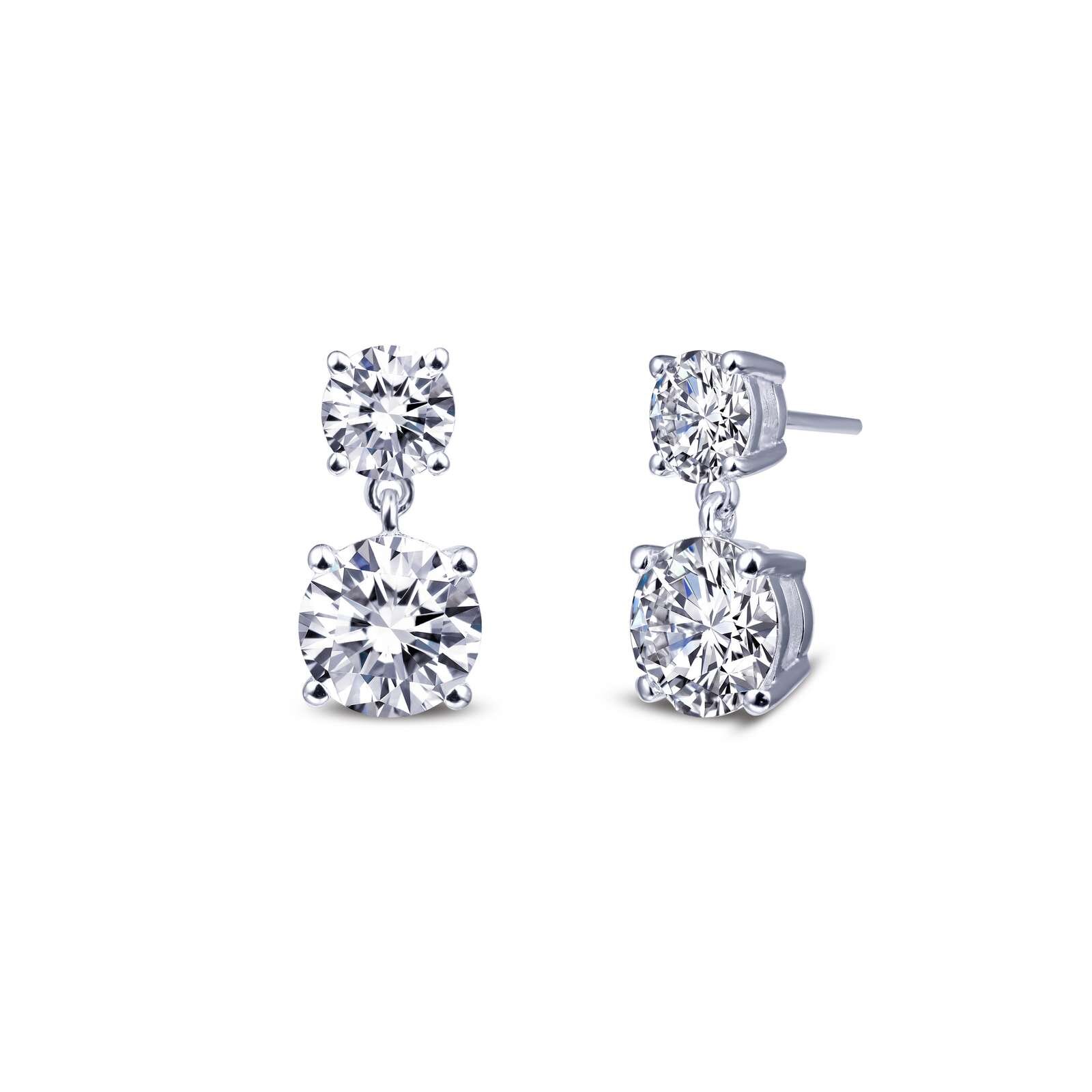 LF:  Sterling Silver Dangle Stud Earrings