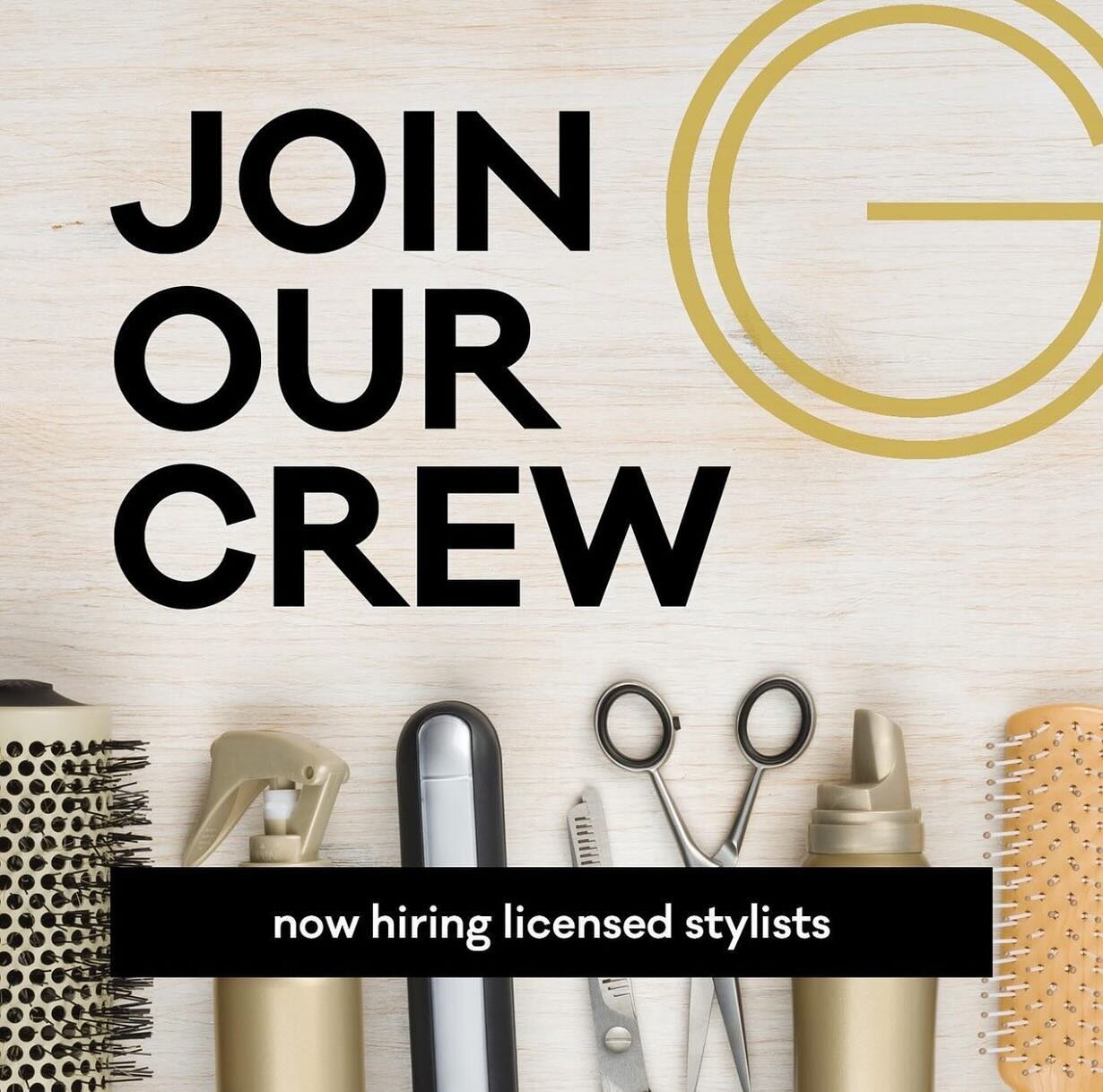 Join the CG Crew 👯&zwj;♀️👯&zwj;♀️✨ We are hiring licensed stylists or current cosmetology students with a passion and drive for the hair &amp; beauty industry! Call the salon to schedule an interview 215-716-7746 🖤🪩✂️