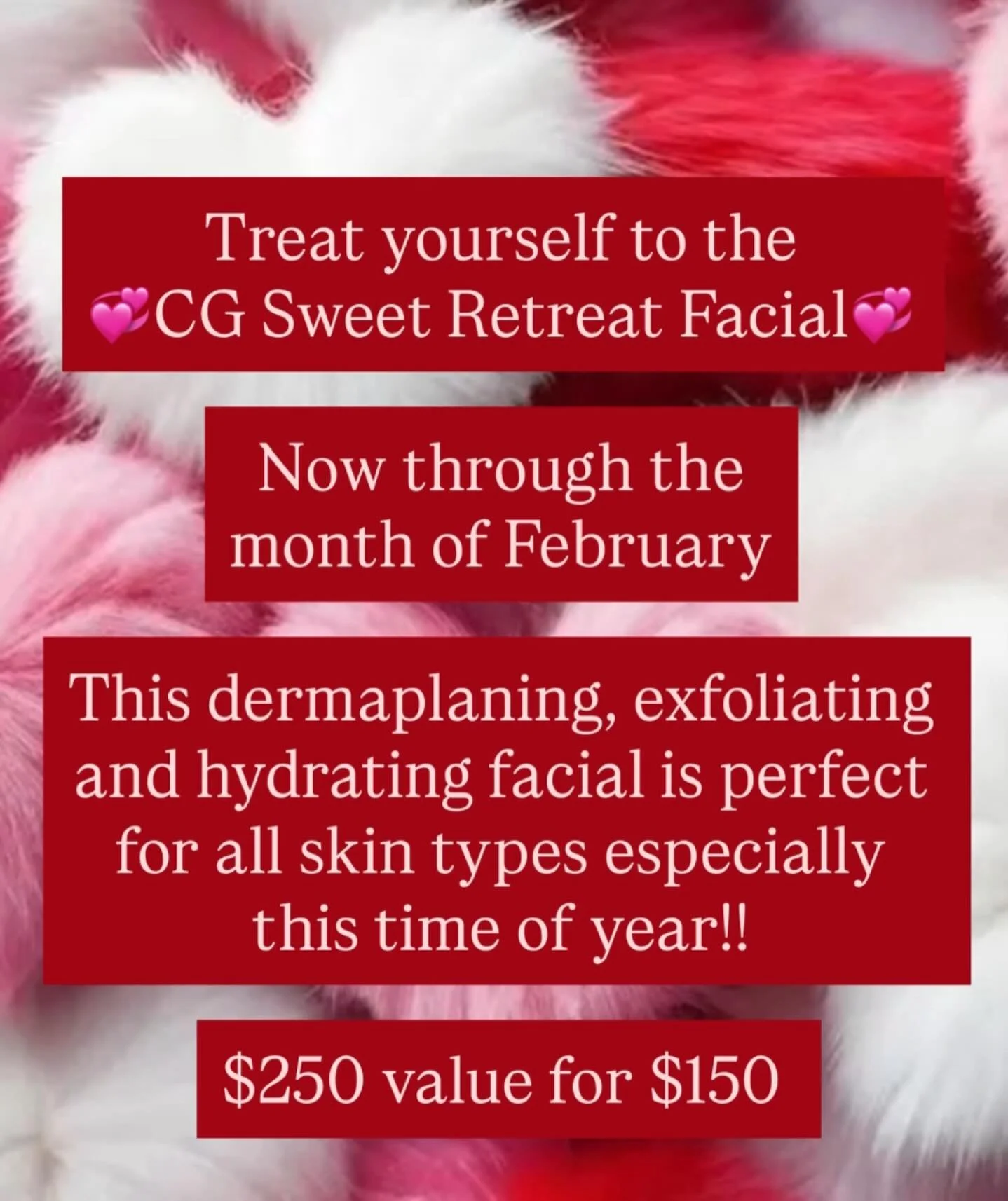 Treat Yourself❣️ For the month of February, Tracy is offering a Sweet Retreat Facial that includes Dermaplaning, a luxury mask, ultimate hydration and relaxation❣️ Book on Vagaro.com or call/text the salon 215.716.7746 ☎️ #sweetretreat #selfcare #doy