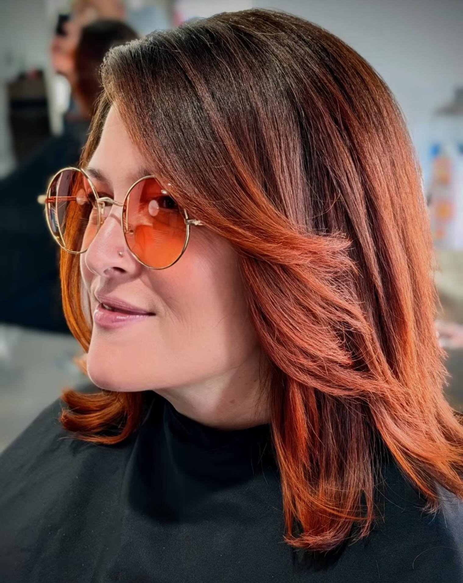 ✨ Turn heads with dimensional copper highlights ✨
There&rsquo;s something about rich copper tones that instantly adds warmth, shine, and movement to your hair. Whether you want a soft sun-kissed glow or bold fiery ribbons throughout, copper highlight
