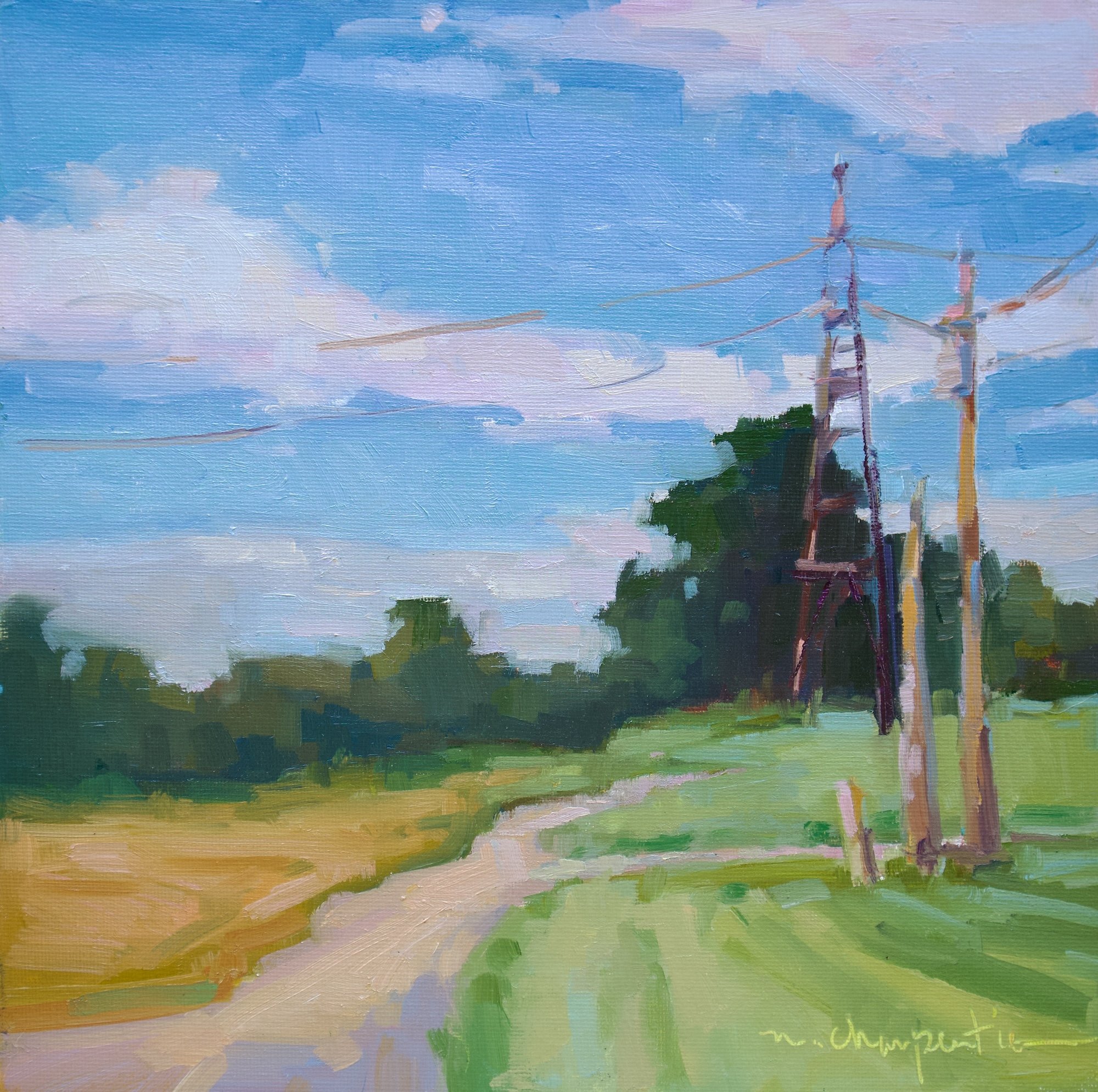 "Right Time, Right Place" | oil on canvas panel | 10 x 10