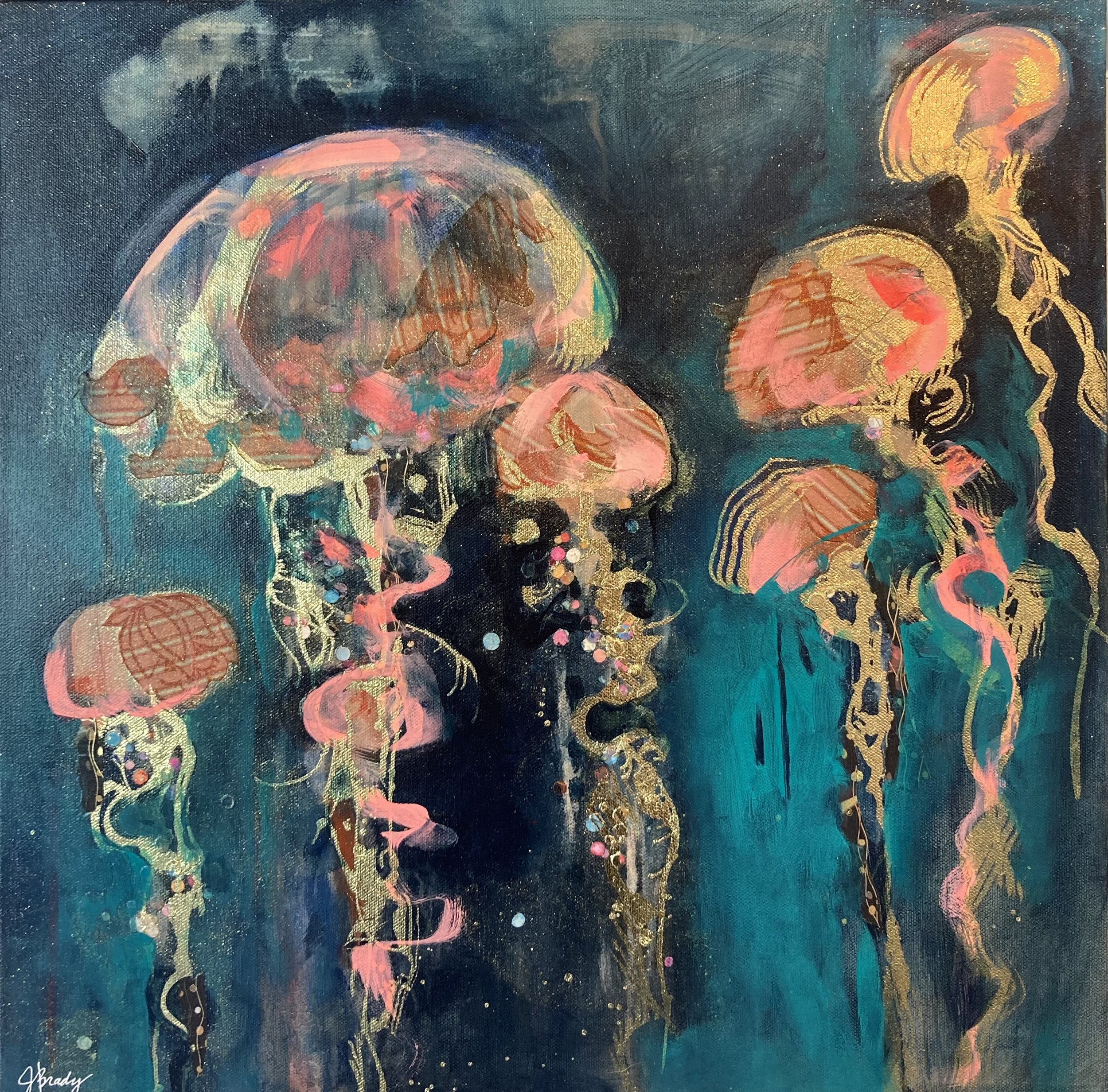 "A Fluidlike State II" | mixed media | 20x20 | SOLD