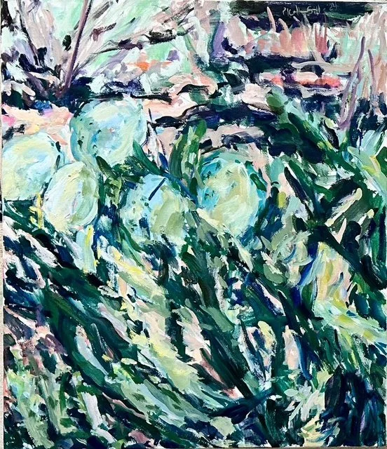 "Bear Arms and Prickly Pears" | oil on canvas | 24 x 20