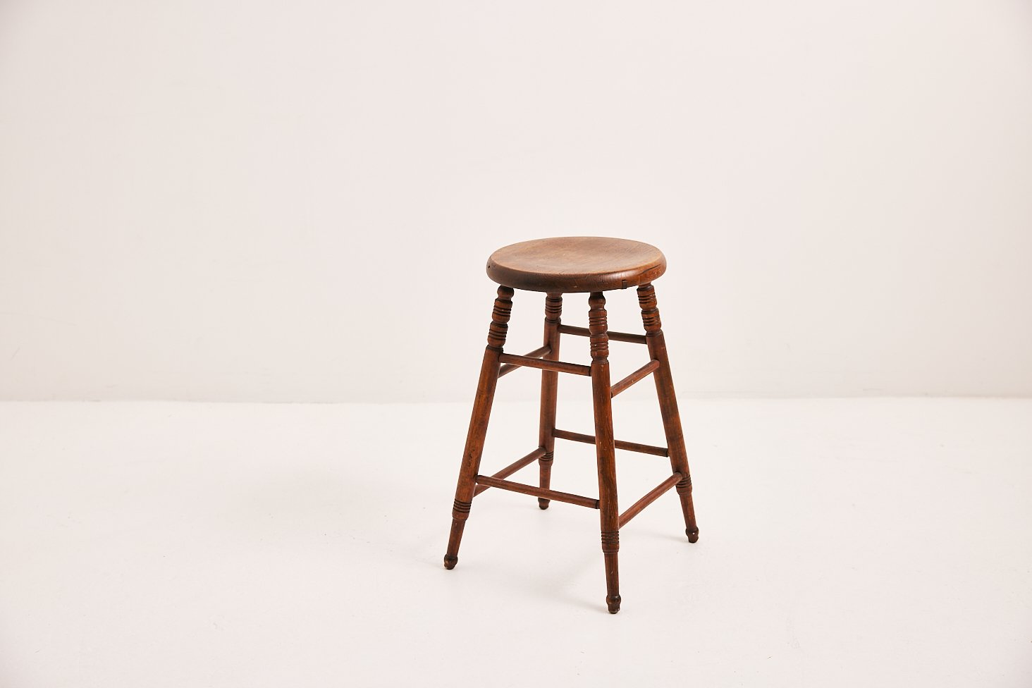 Antique Spindle - Leg Wooden Stool