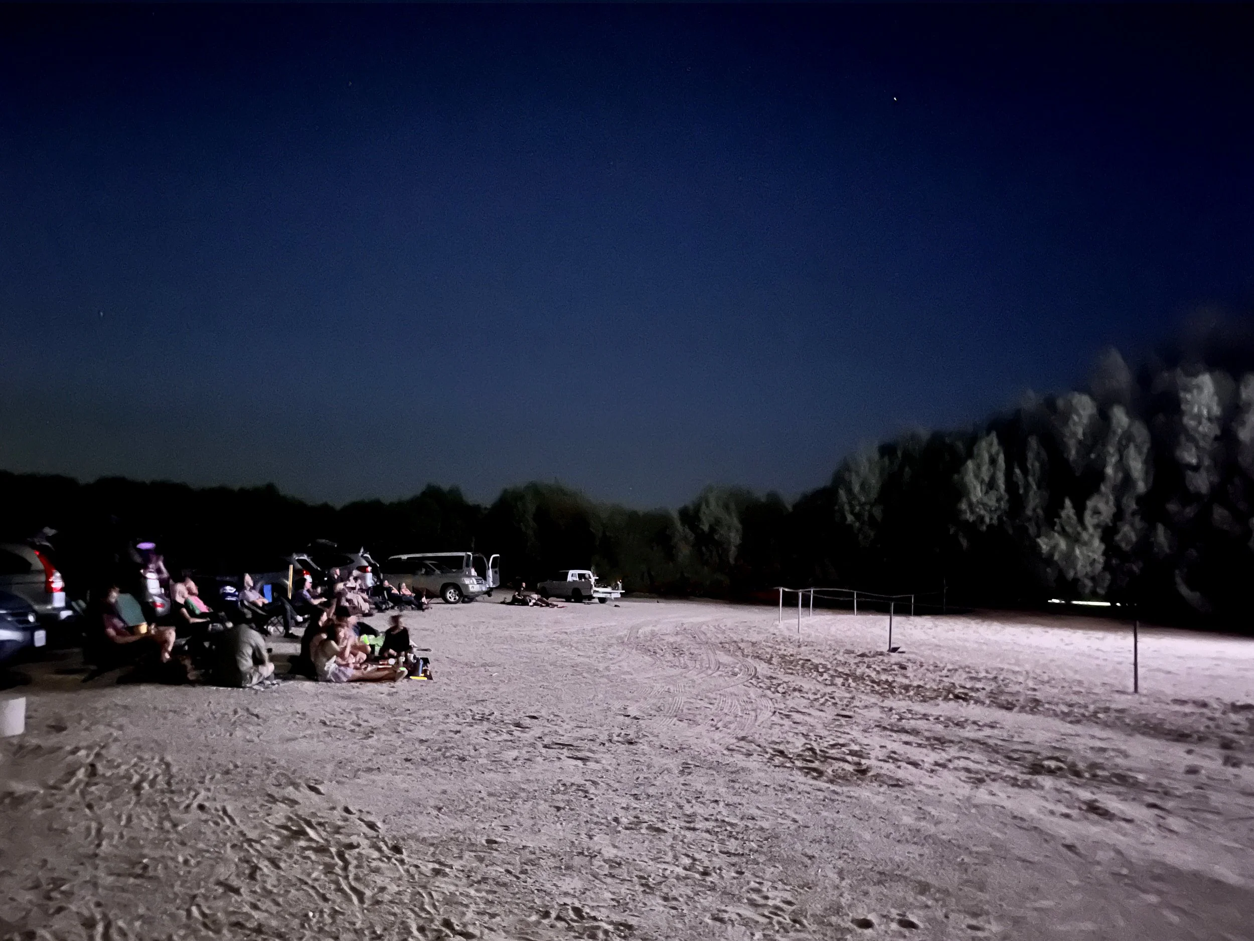 Audience at the 3rd Annual Student Silent Film Festival, held at Smith's Ranch Drive In Theater, 2023.
