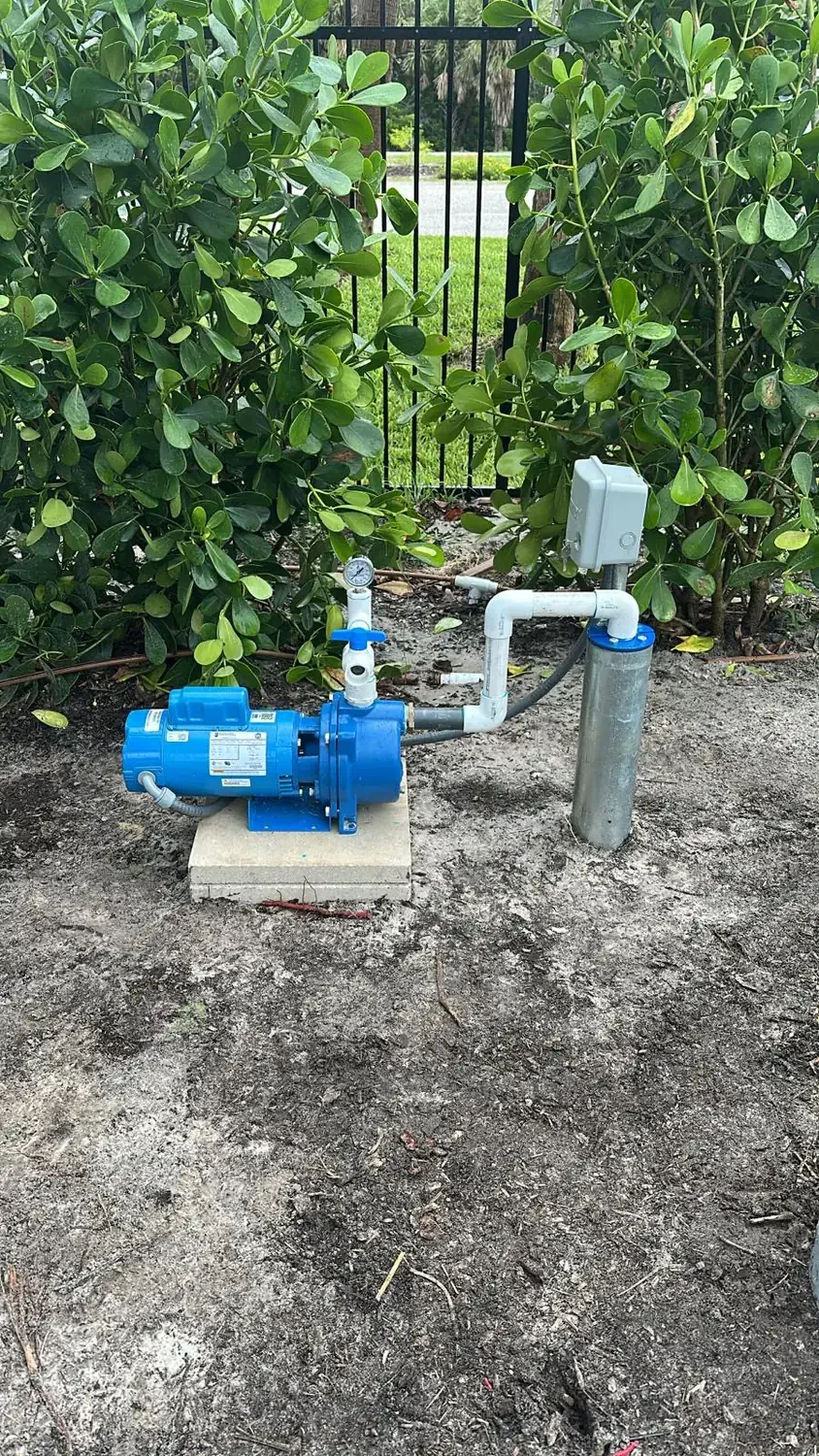 Well pump replacement installed beside an existing well head
