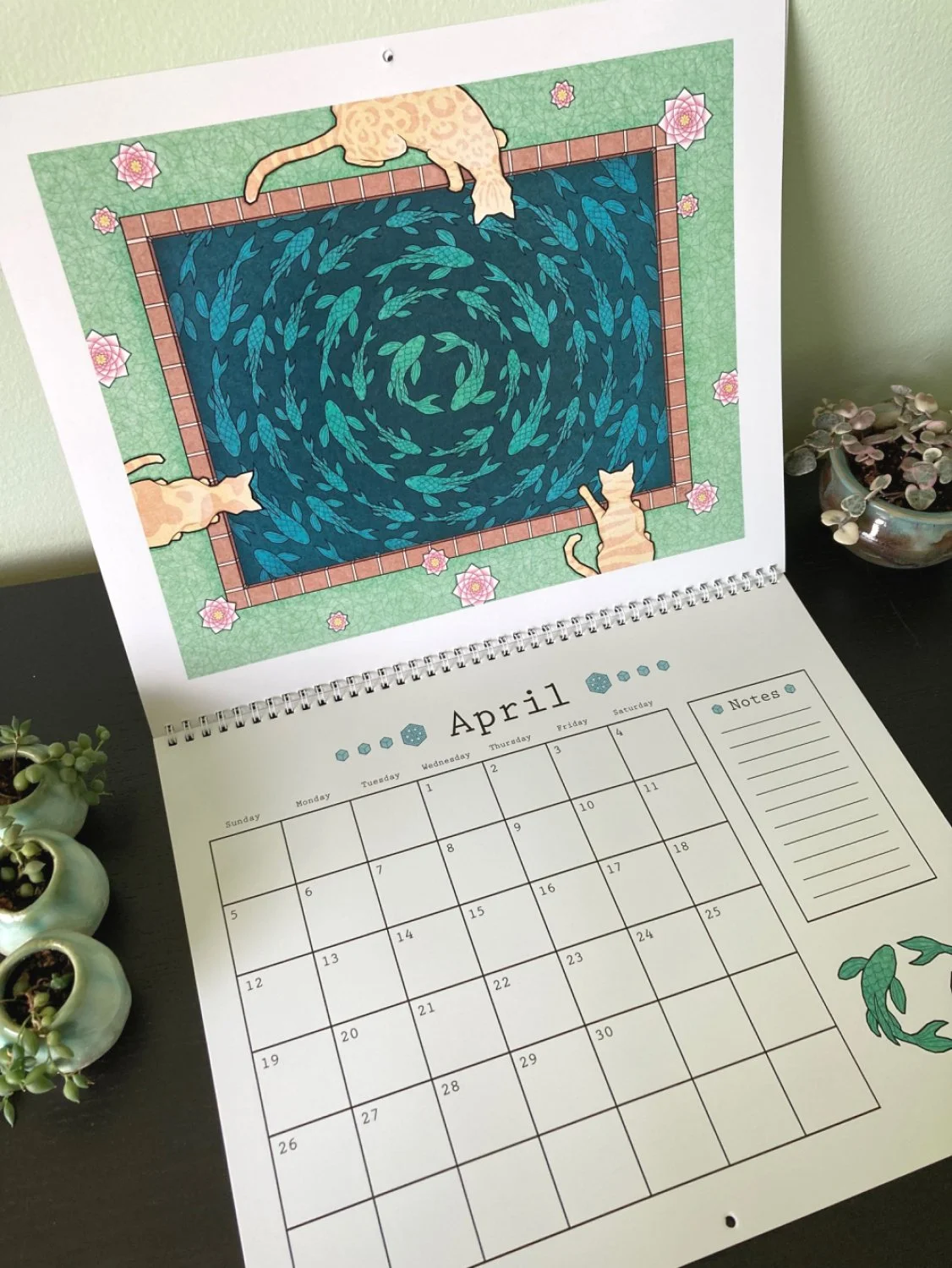 Cats in Surreal Worlds - Wall Calendar