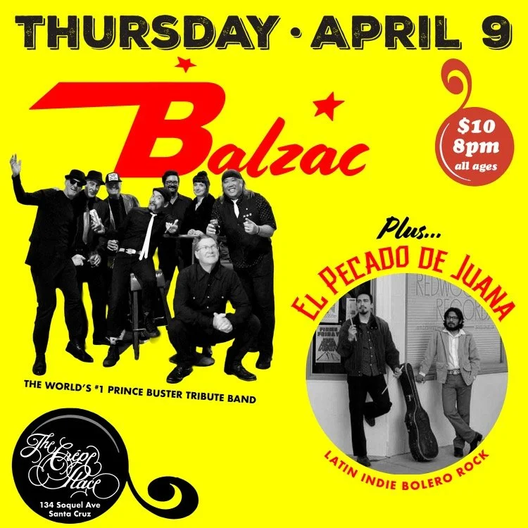 BALZAC!, EL PECADO DE JUANA, THURSDAY APRIL 9 @8PM, $10